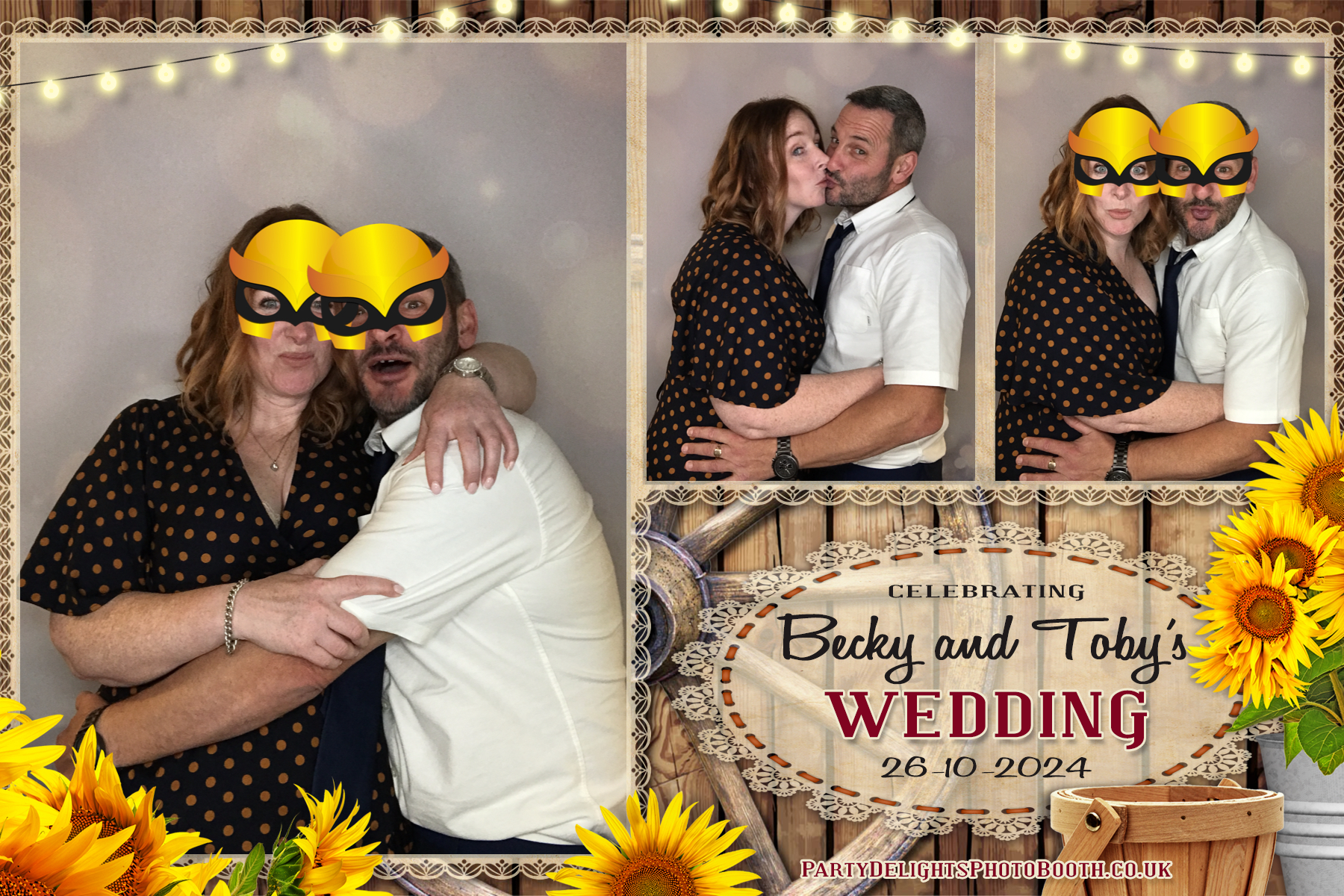 Becky & Toby's Wedding | View more photos from the event at gallery.partydelightsphotobooth.co.uk/u/PartyDelightsPhotoBooth/Becky-Tobys-Wedding