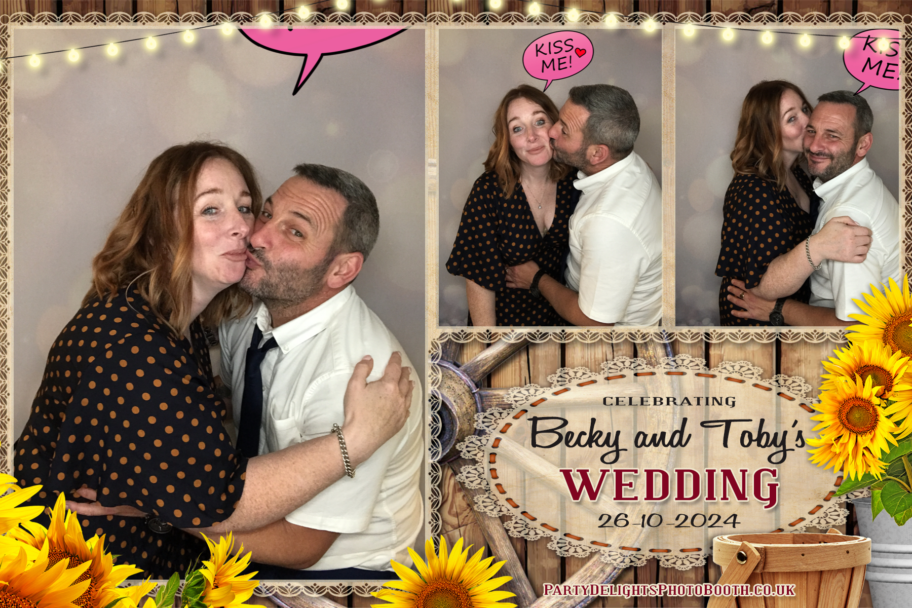 Becky & Toby's Wedding | View more photos from the event at gallery.partydelightsphotobooth.co.uk/u/PartyDelightsPhotoBooth/Becky-Tobys-Wedding