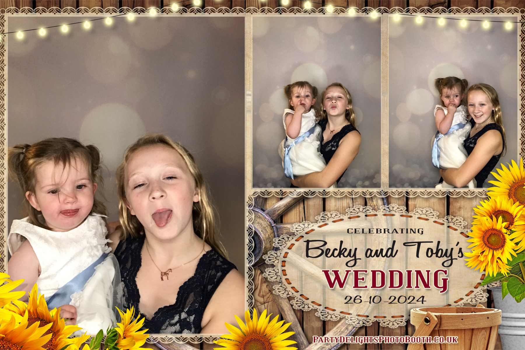 Becky & Toby's Wedding | View more photos from the event at gallery.partydelightsphotobooth.co.uk/u/PartyDelightsPhotoBooth/Becky-Tobys-Wedding