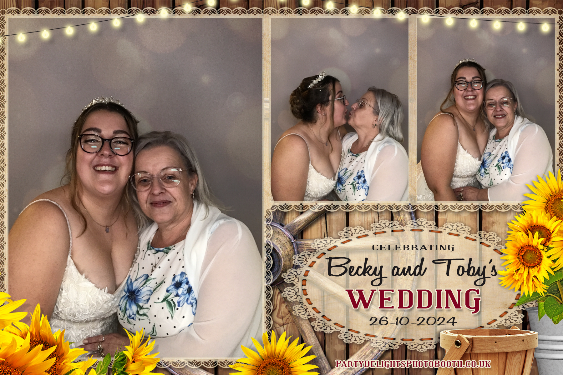 Becky & Toby's Wedding | View more photos from the event at gallery.partydelightsphotobooth.co.uk/u/PartyDelightsPhotoBooth/Becky-Tobys-Wedding