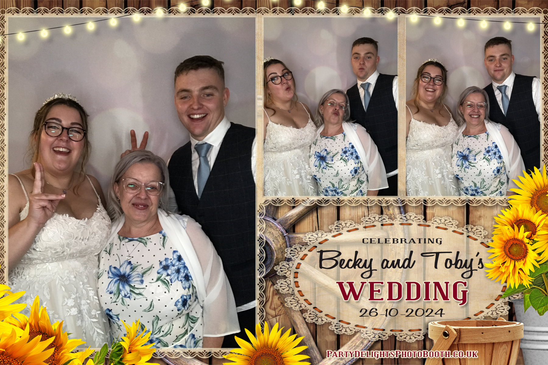 Becky & Toby's Wedding | View more photos from the event at gallery.partydelightsphotobooth.co.uk/u/PartyDelightsPhotoBooth/Becky-Tobys-Wedding