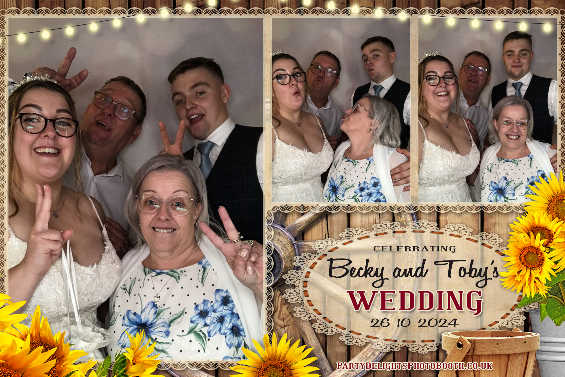 Becky & Toby's Wedding | View more photos from the event at gallery.partydelightsphotobooth.co.uk/u/PartyDelightsPhotoBooth/Becky-Tobys-Wedding