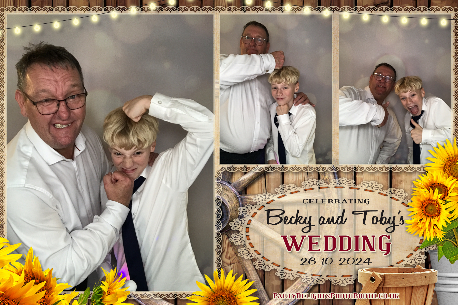 Becky & Toby's Wedding | View more photos from the event at gallery.partydelightsphotobooth.co.uk/u/PartyDelightsPhotoBooth/Becky-Tobys-Wedding