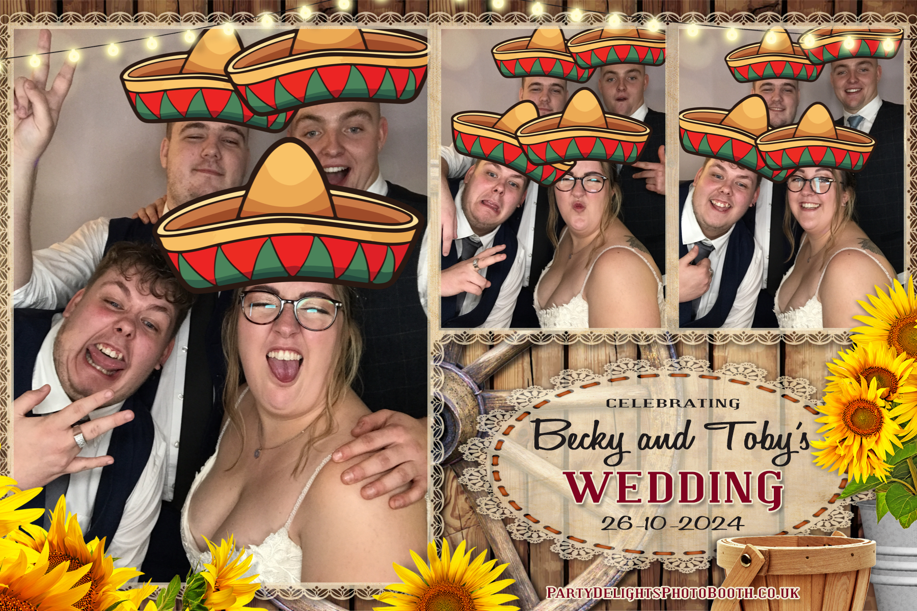 Becky & Toby's Wedding | View more photos from the event at gallery.partydelightsphotobooth.co.uk/u/PartyDelightsPhotoBooth/Becky-Tobys-Wedding