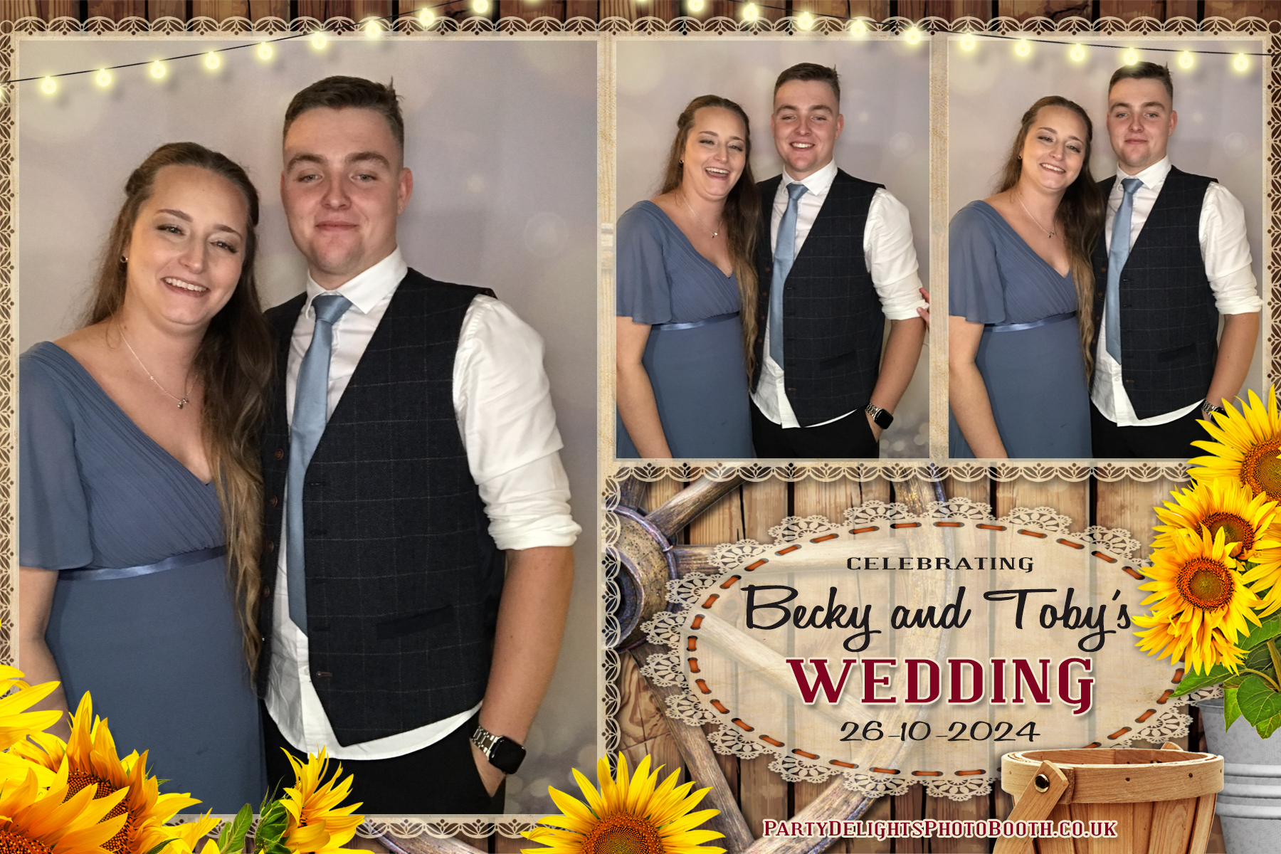 Becky & Toby's Wedding | View more photos from the event at gallery.partydelightsphotobooth.co.uk/u/PartyDelightsPhotoBooth/Becky-Tobys-Wedding