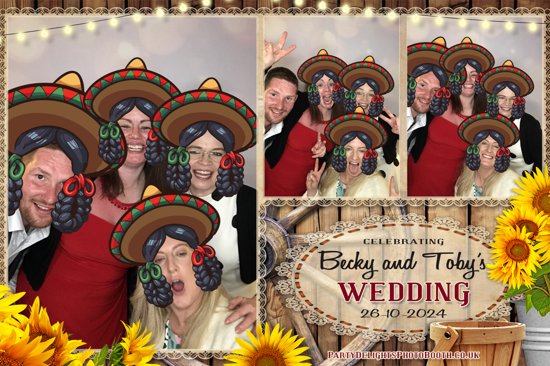 Becky & Toby's Wedding | View more photos from the event at gallery.partydelightsphotobooth.co.uk/u/PartyDelightsPhotoBooth/Becky-Tobys-Wedding