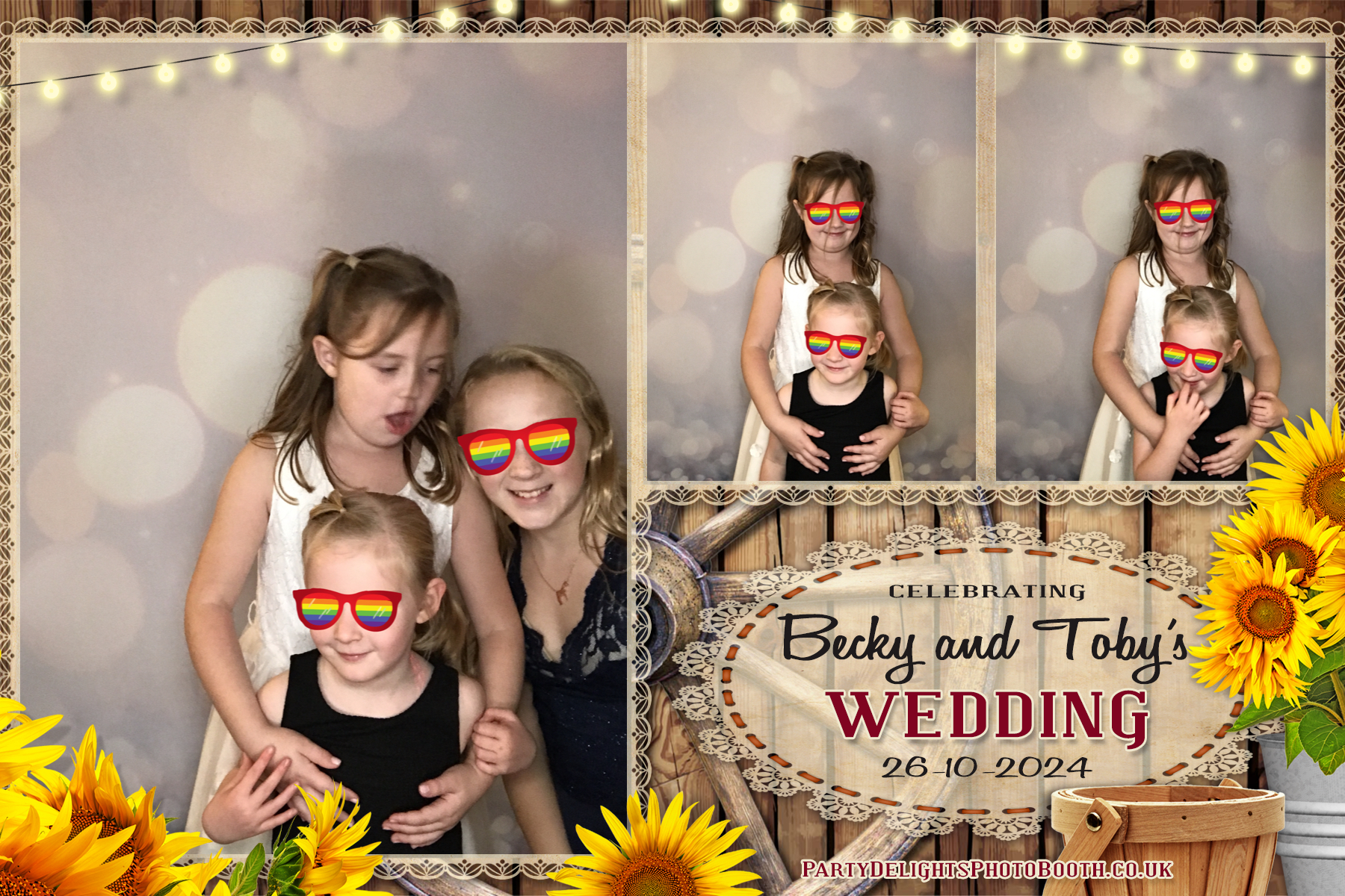 Becky & Toby's Wedding | View more photos from the event at gallery.partydelightsphotobooth.co.uk/u/PartyDelightsPhotoBooth/Becky-Tobys-Wedding