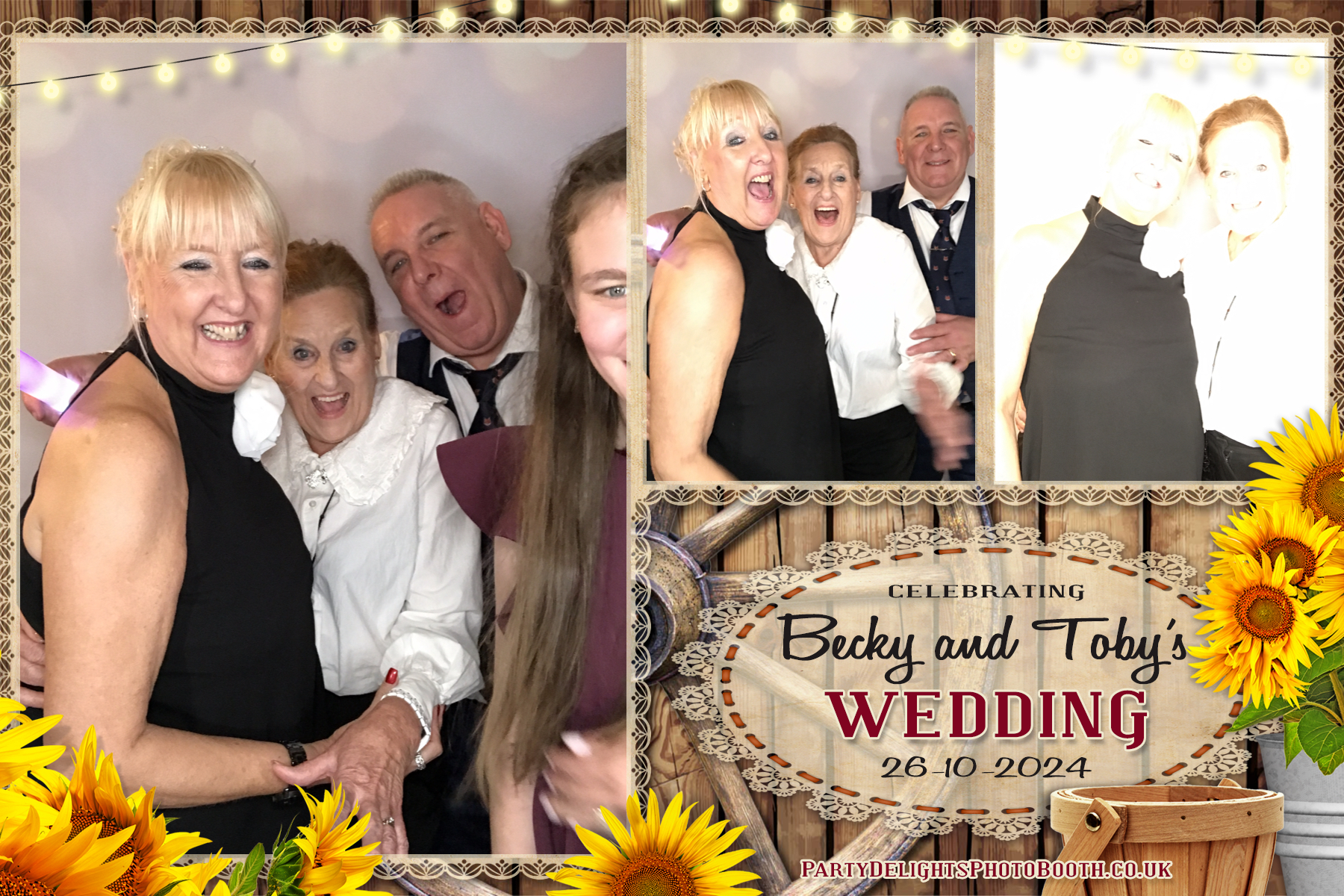 Becky & Toby's Wedding | View more photos from the event at gallery.partydelightsphotobooth.co.uk/u/PartyDelightsPhotoBooth/Becky-Tobys-Wedding
