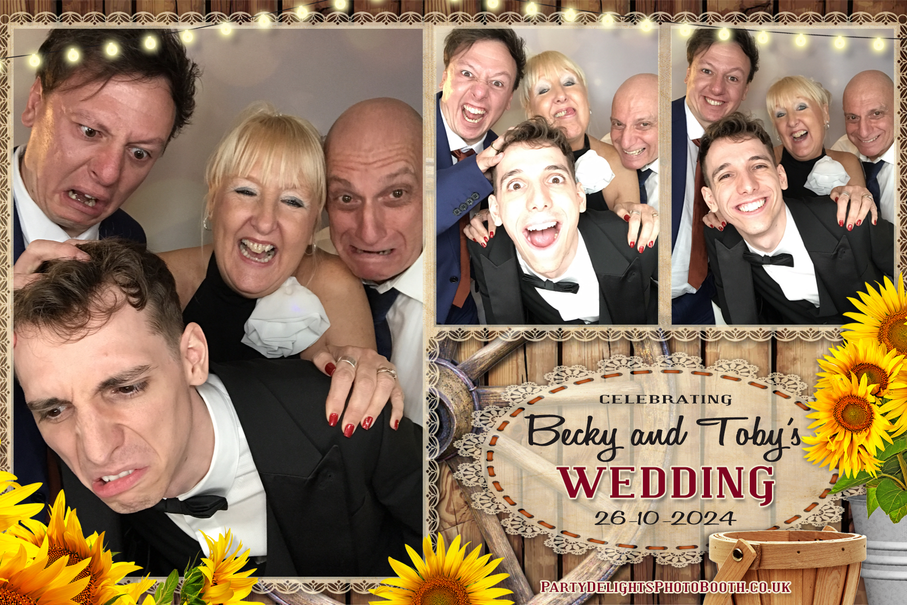 Becky & Toby's Wedding | View more photos from the event at gallery.partydelightsphotobooth.co.uk/u/PartyDelightsPhotoBooth/Becky-Tobys-Wedding