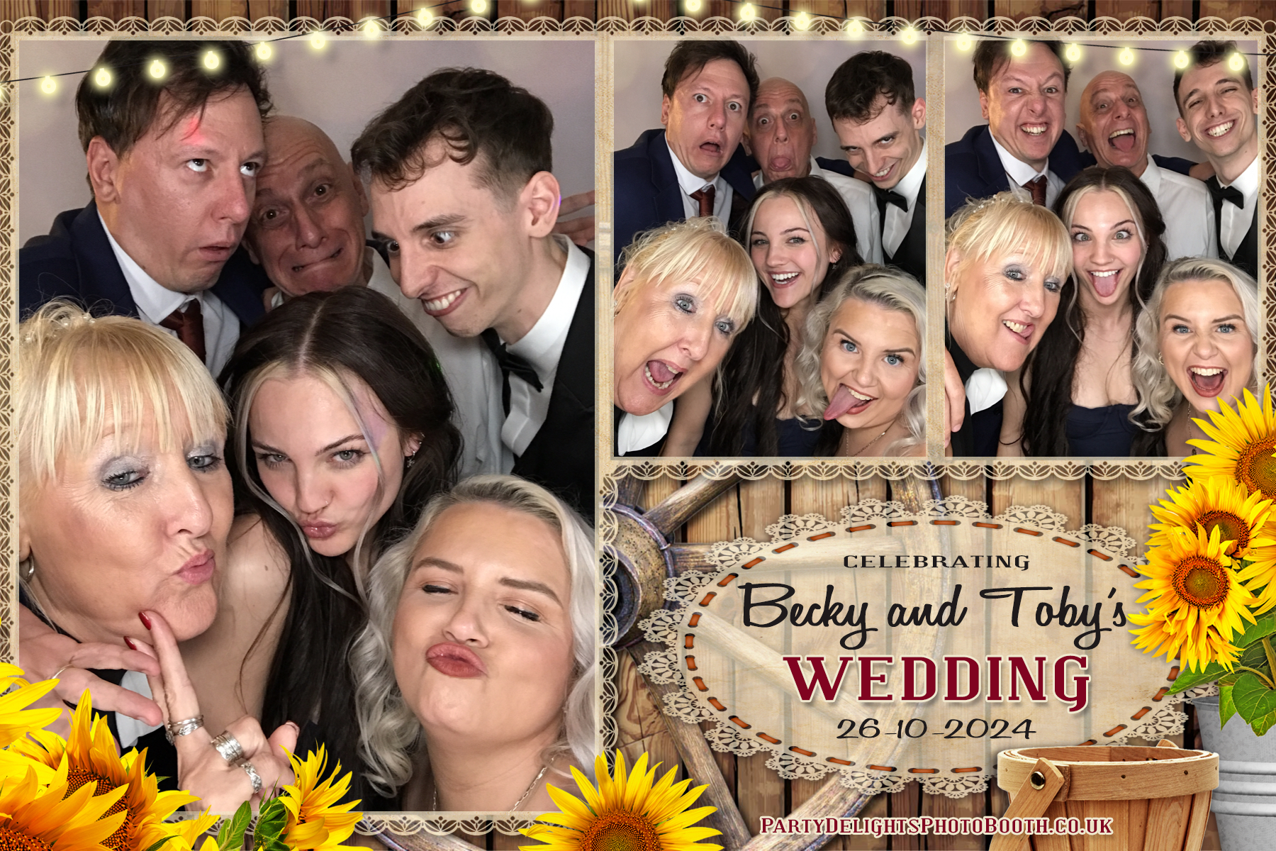 Becky & Toby's Wedding | View more photos from the event at gallery.partydelightsphotobooth.co.uk/u/PartyDelightsPhotoBooth/Becky-Tobys-Wedding