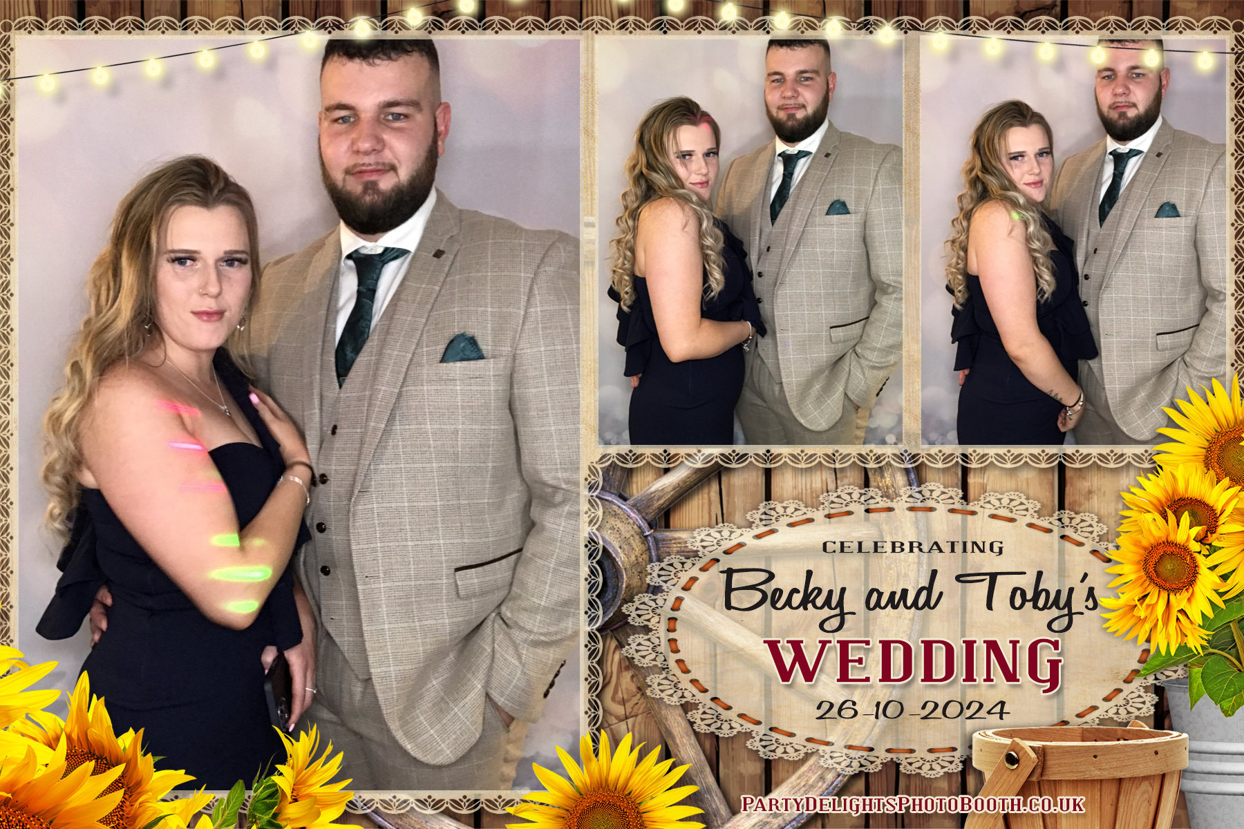 Becky & Toby's Wedding | View more photos from the event at gallery.partydelightsphotobooth.co.uk/u/PartyDelightsPhotoBooth/Becky-Tobys-Wedding
