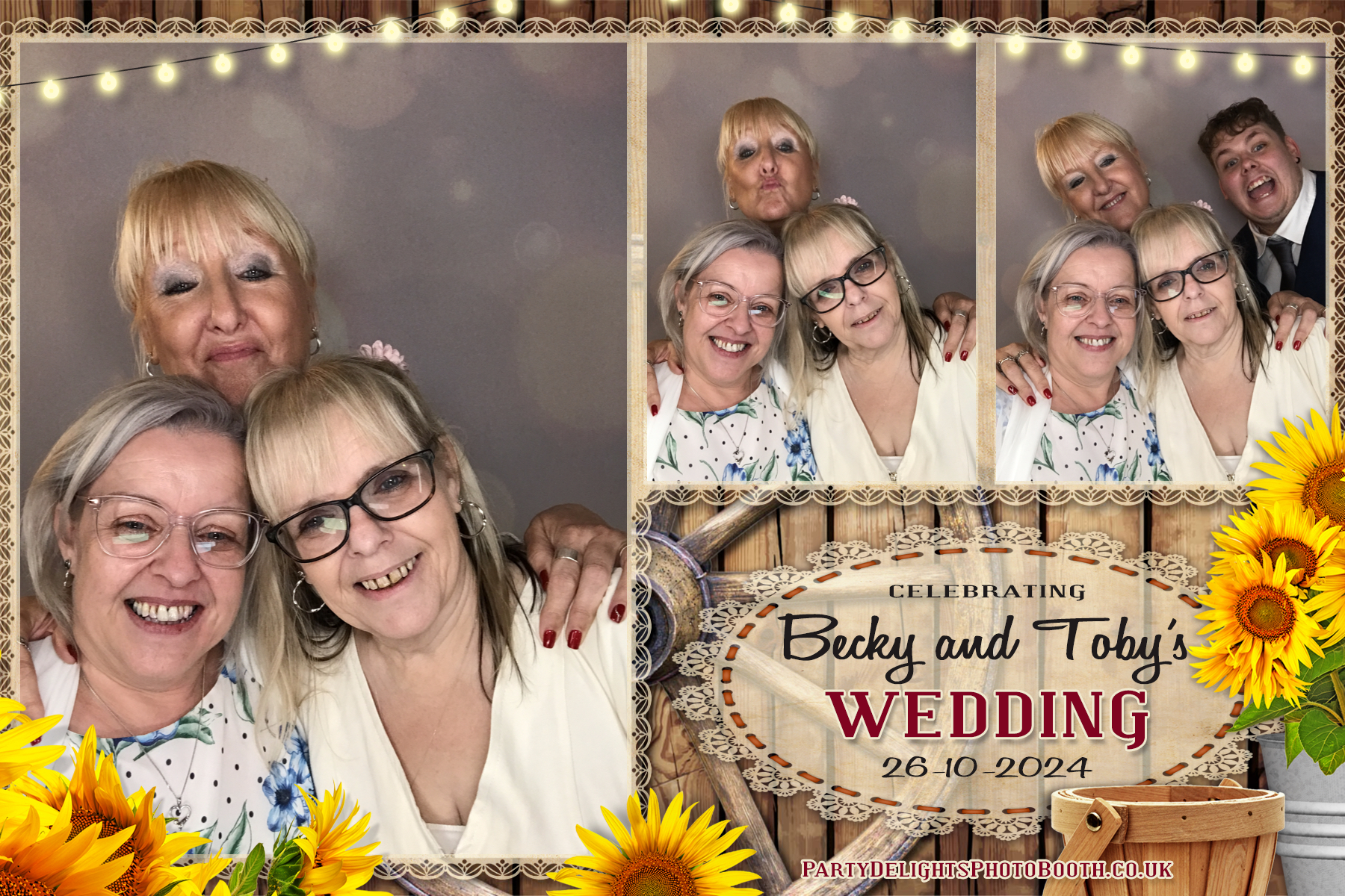 Becky & Toby's Wedding | View more photos from the event at gallery.partydelightsphotobooth.co.uk/u/PartyDelightsPhotoBooth/Becky-Tobys-Wedding