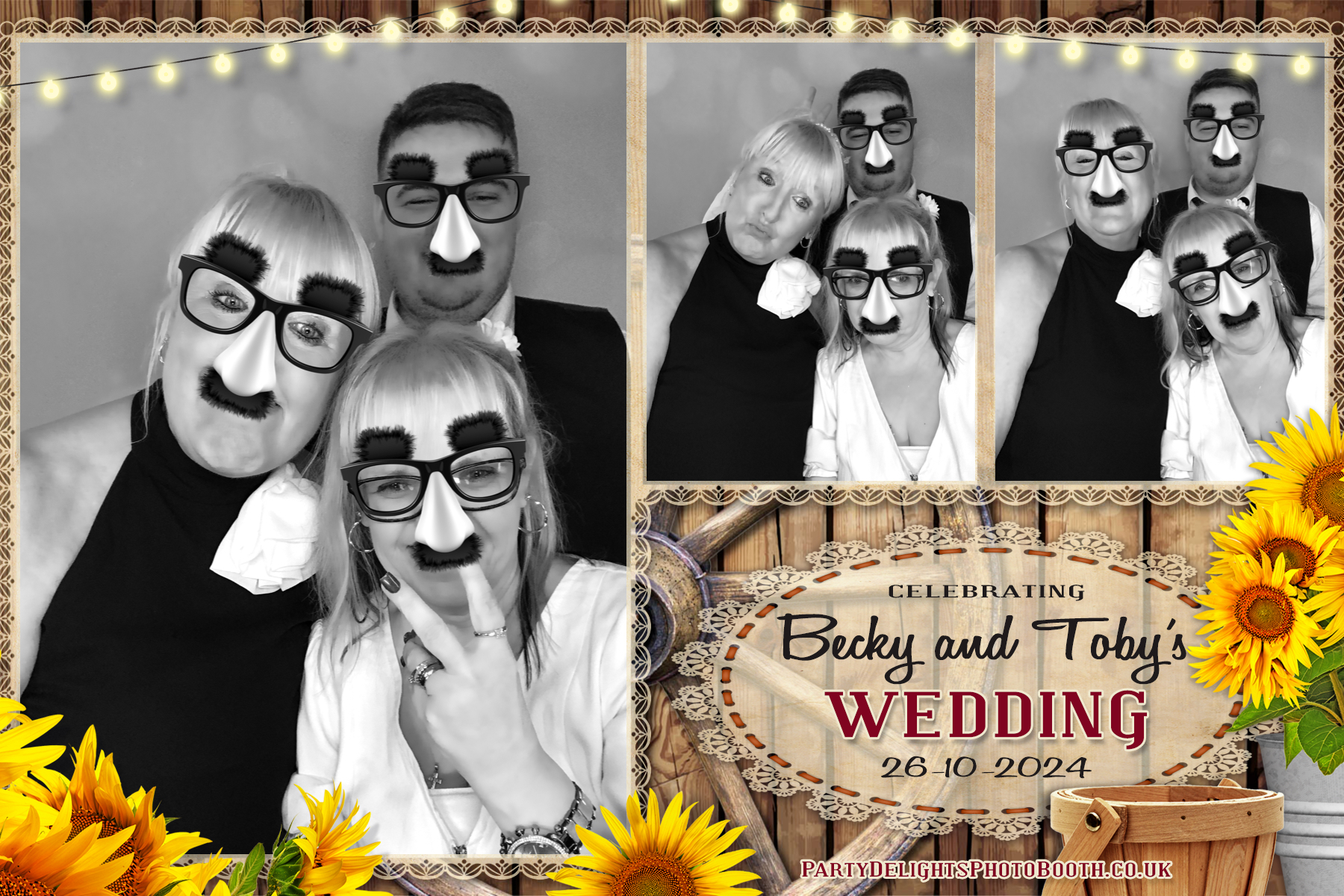 Becky & Toby's Wedding | View more photos from the event at gallery.partydelightsphotobooth.co.uk/u/PartyDelightsPhotoBooth/Becky-Tobys-Wedding