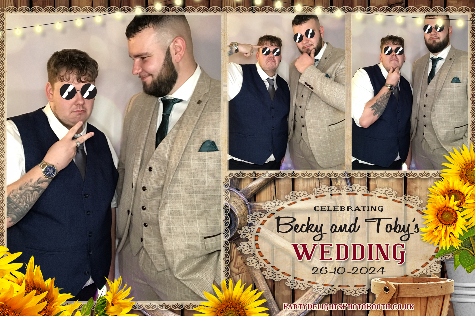 Becky & Toby's Wedding | View more photos from the event at gallery.partydelightsphotobooth.co.uk/u/PartyDelightsPhotoBooth/Becky-Tobys-Wedding