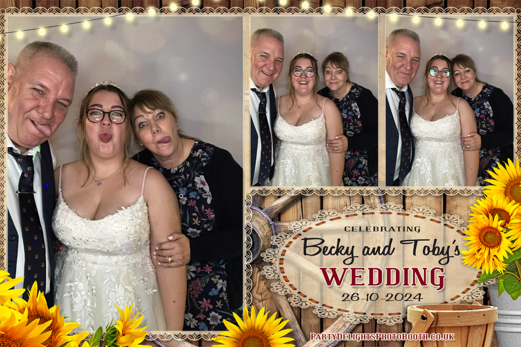 Becky & Toby's Wedding | View more photos from the event at gallery.partydelightsphotobooth.co.uk/u/PartyDelightsPhotoBooth/Becky-Tobys-Wedding