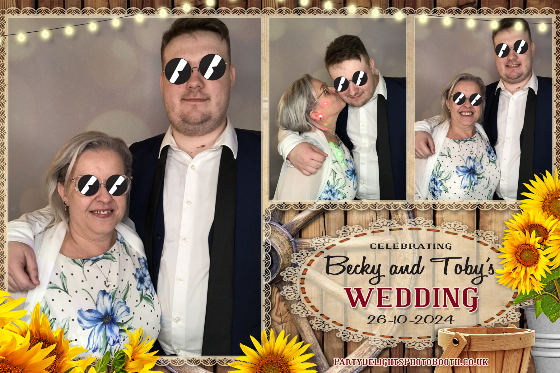 Becky & Toby's Wedding | View more photos from the event at gallery.partydelightsphotobooth.co.uk/u/PartyDelightsPhotoBooth/Becky-Tobys-Wedding