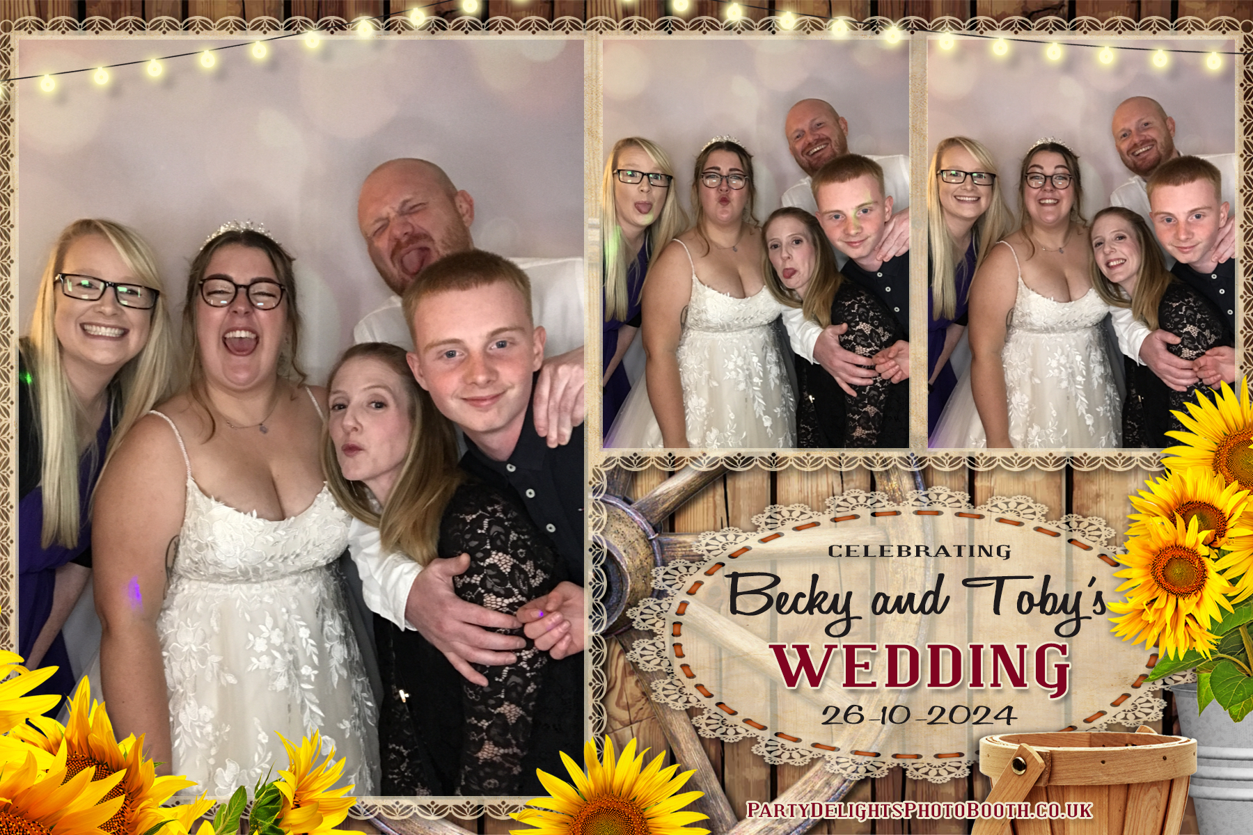 Becky & Toby's Wedding | View more photos from the event at gallery.partydelightsphotobooth.co.uk/u/PartyDelightsPhotoBooth/Becky-Tobys-Wedding