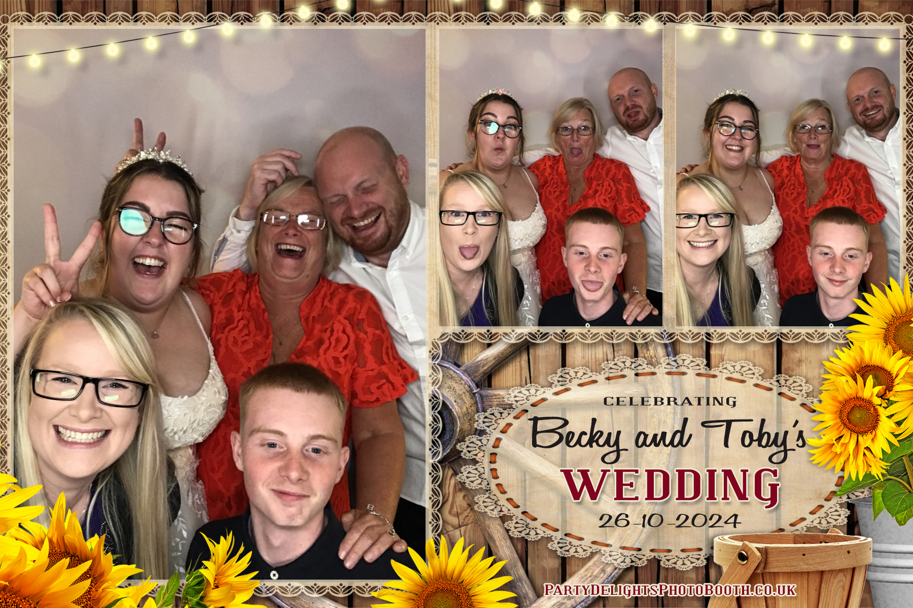 Becky & Toby's Wedding | View more photos from the event at gallery.partydelightsphotobooth.co.uk/u/PartyDelightsPhotoBooth/Becky-Tobys-Wedding