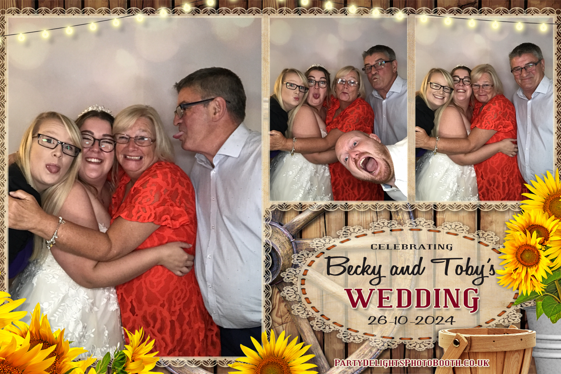 Becky & Toby's Wedding | View more photos from the event at gallery.partydelightsphotobooth.co.uk/u/PartyDelightsPhotoBooth/Becky-Tobys-Wedding