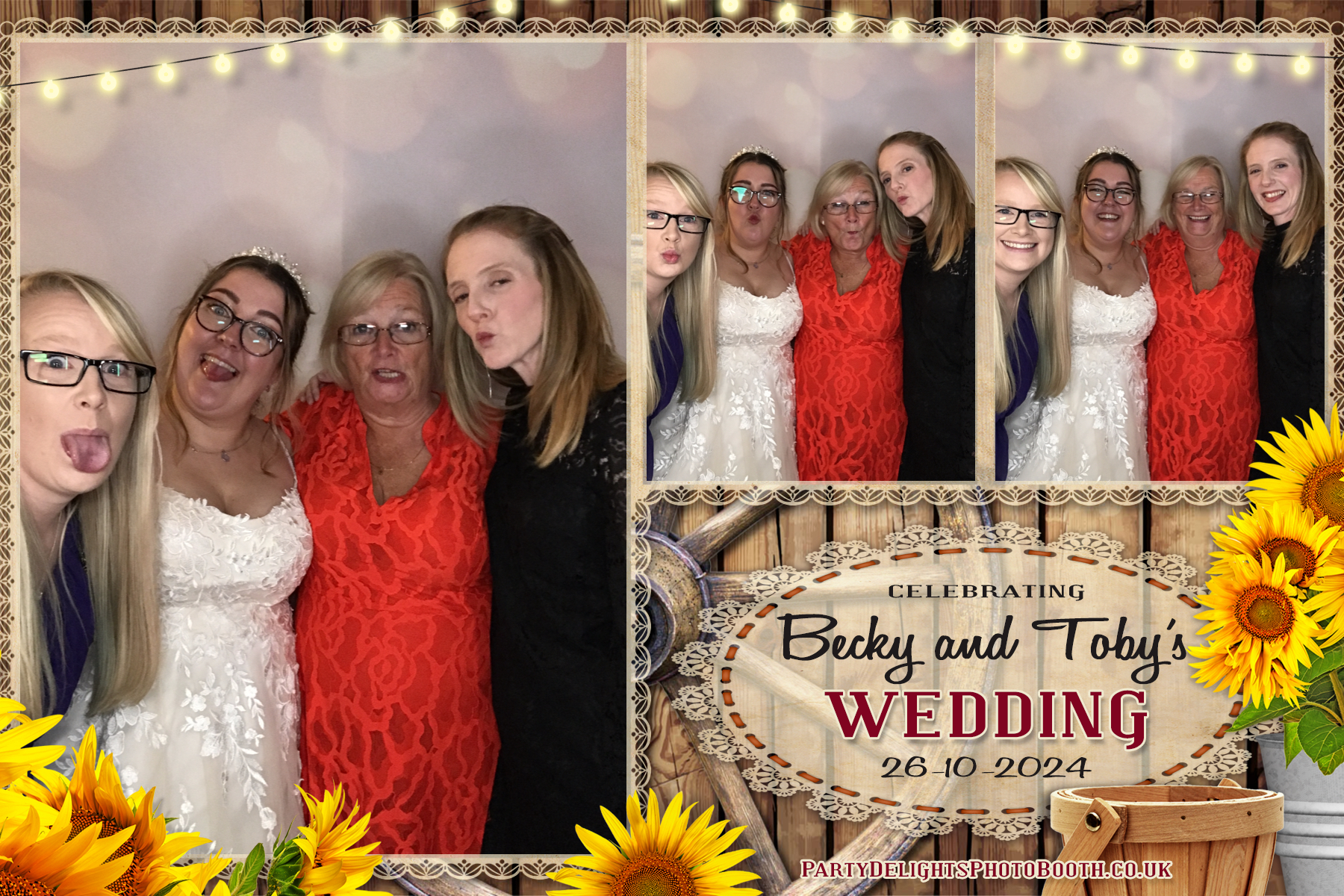 Becky & Toby's Wedding | View more photos from the event at gallery.partydelightsphotobooth.co.uk/u/PartyDelightsPhotoBooth/Becky-Tobys-Wedding