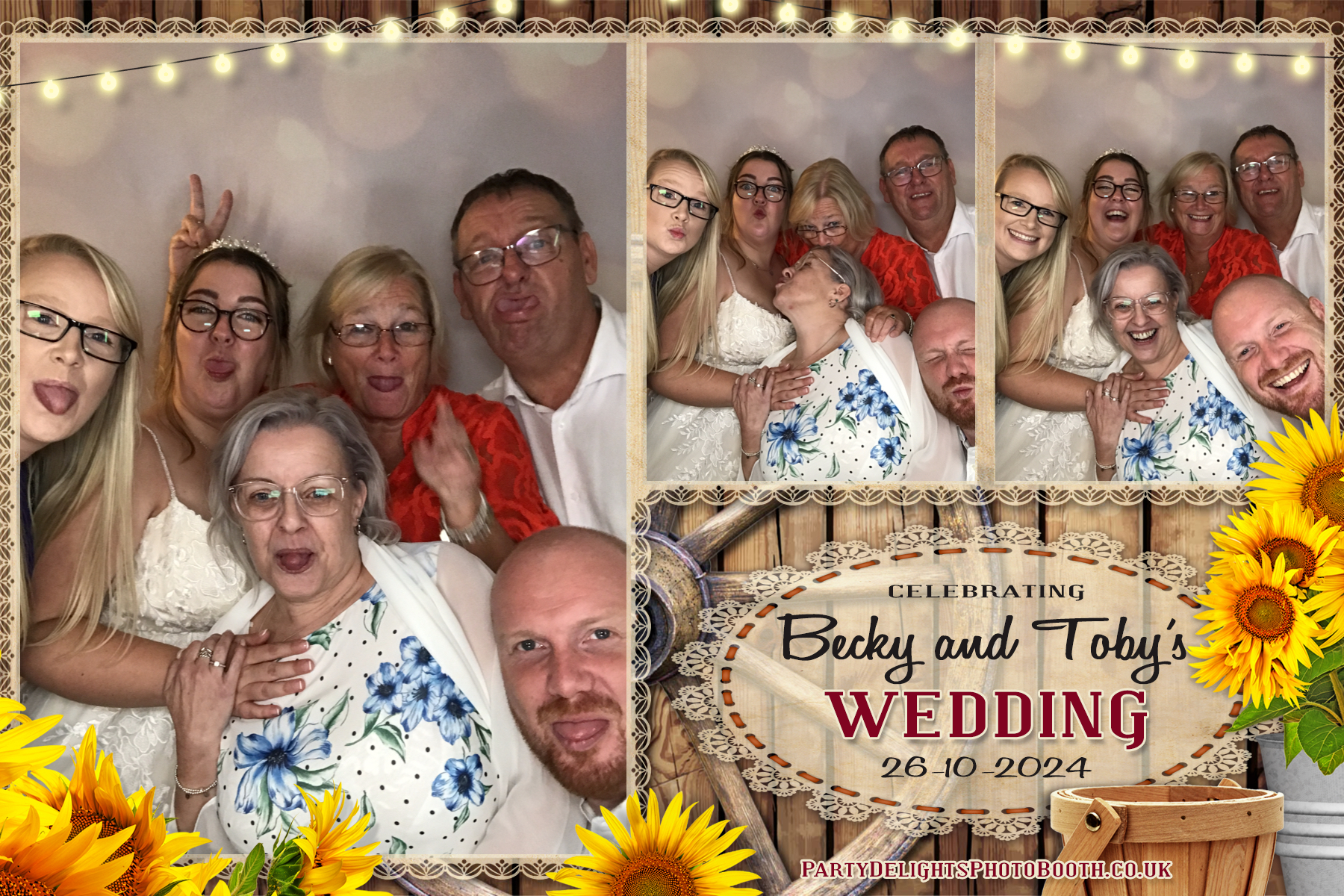Becky & Toby's Wedding | View more photos from the event at gallery.partydelightsphotobooth.co.uk/u/PartyDelightsPhotoBooth/Becky-Tobys-Wedding