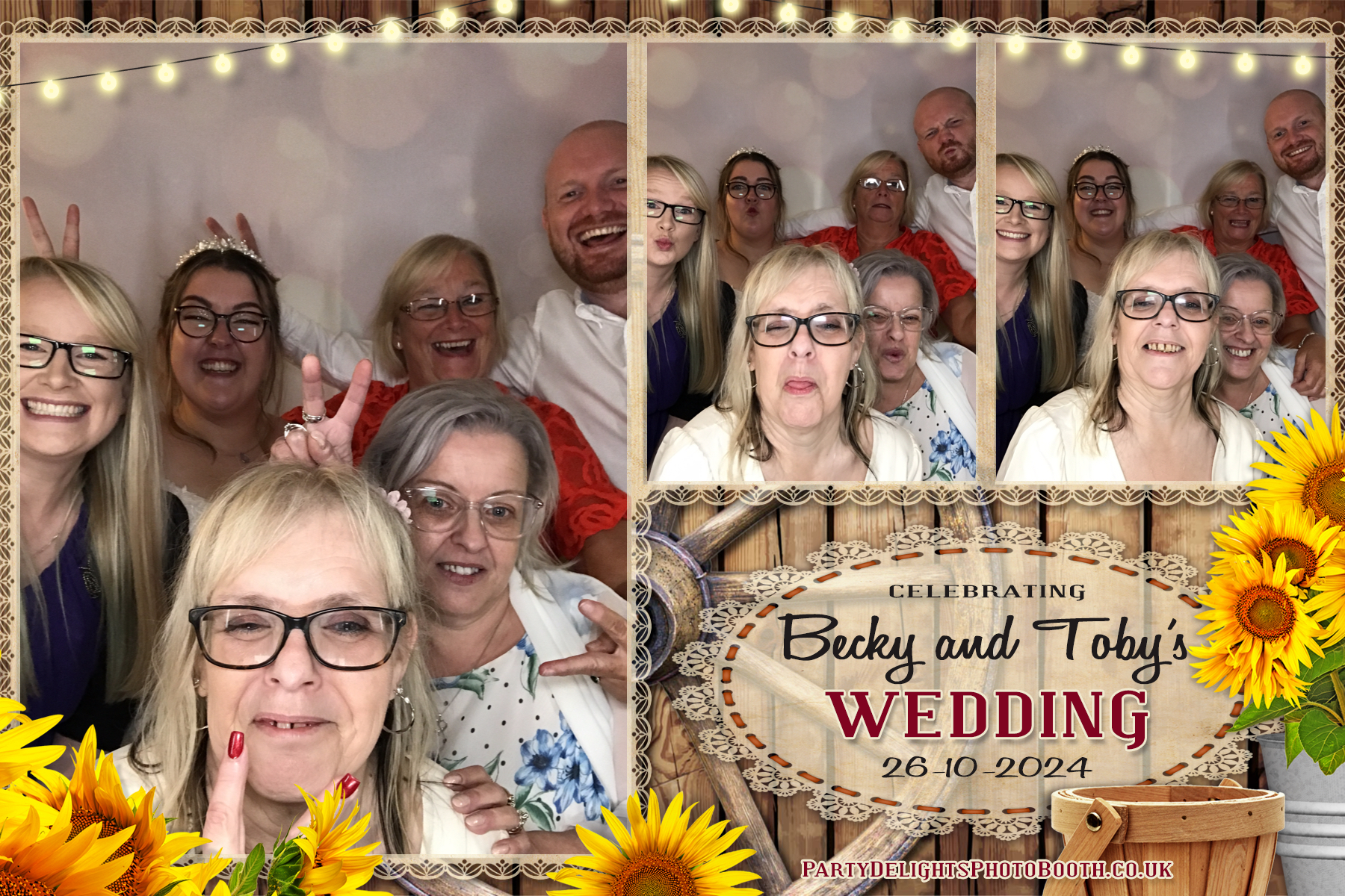 Becky & Toby's Wedding | View more photos from the event at gallery.partydelightsphotobooth.co.uk/u/PartyDelightsPhotoBooth/Becky-Tobys-Wedding