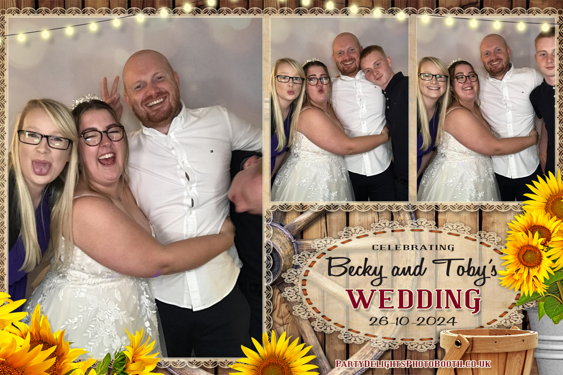 Becky & Toby's Wedding | View more photos from the event at gallery.partydelightsphotobooth.co.uk/u/PartyDelightsPhotoBooth/Becky-Tobys-Wedding
