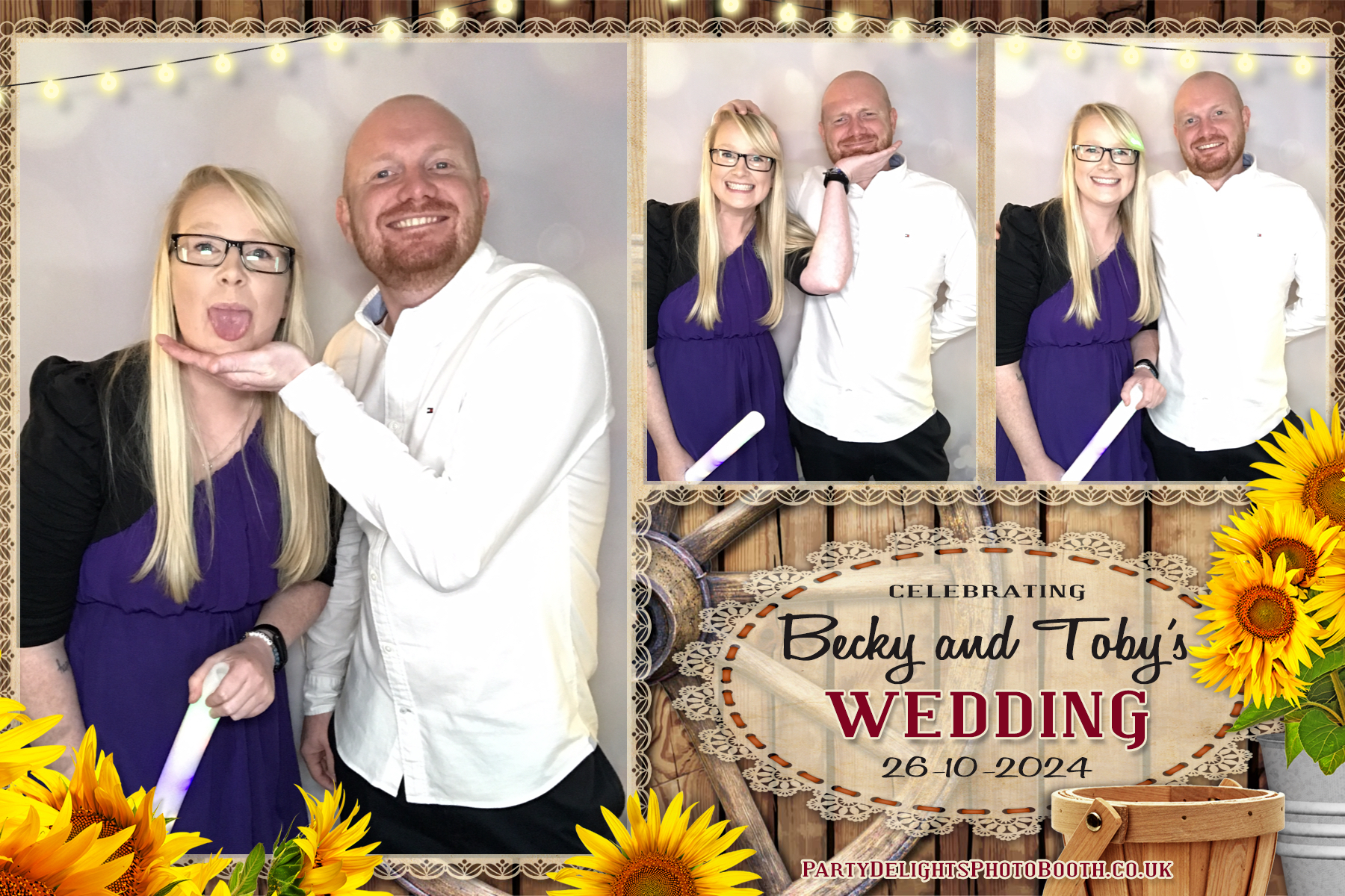 Becky & Toby's Wedding | View more photos from the event at gallery.partydelightsphotobooth.co.uk/u/PartyDelightsPhotoBooth/Becky-Tobys-Wedding