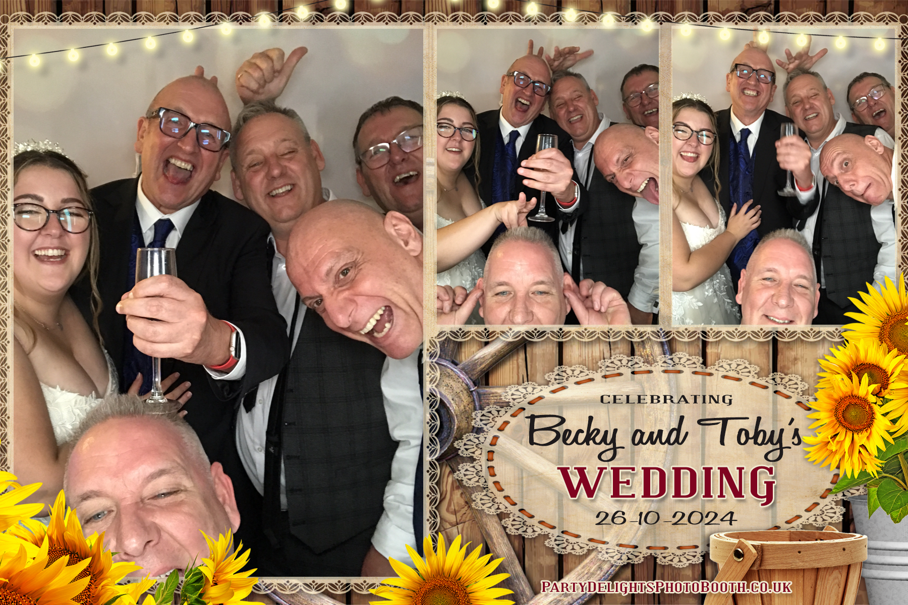Becky & Toby's Wedding | View more photos from the event at gallery.partydelightsphotobooth.co.uk/u/PartyDelightsPhotoBooth/Becky-Tobys-Wedding