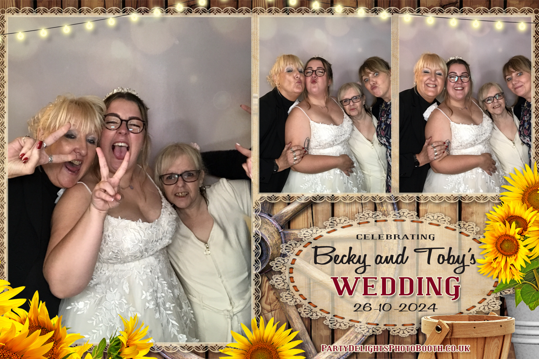 Becky & Toby's Wedding | View more photos from the event at gallery.partydelightsphotobooth.co.uk/u/PartyDelightsPhotoBooth/Becky-Tobys-Wedding