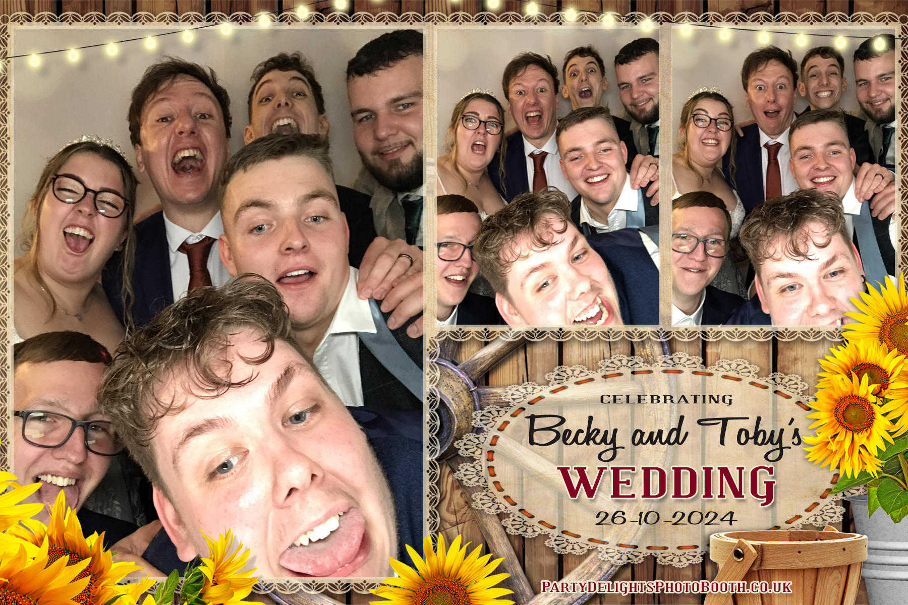 Becky & Toby's Wedding | View more photos from the event at gallery.partydelightsphotobooth.co.uk/u/PartyDelightsPhotoBooth/Becky-Tobys-Wedding