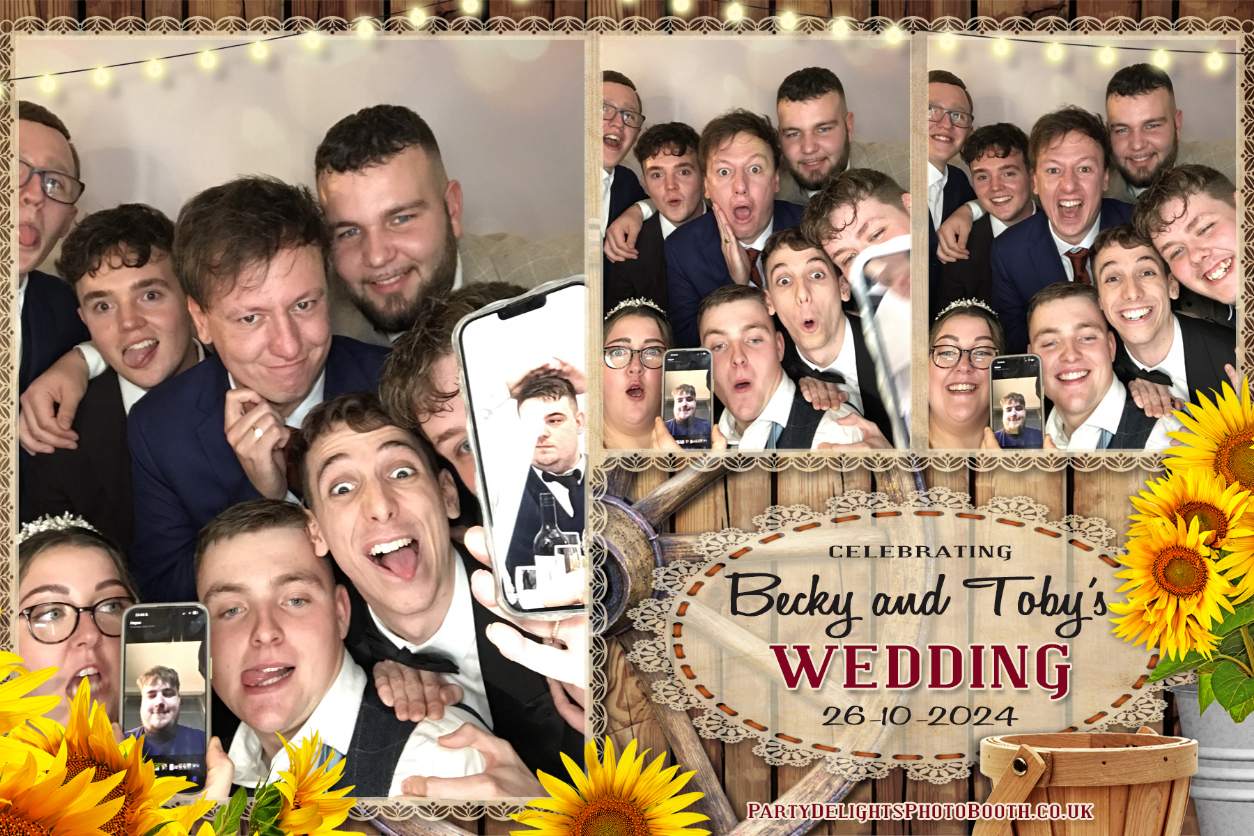Becky & Toby's Wedding | View more photos from the event at gallery.partydelightsphotobooth.co.uk/u/PartyDelightsPhotoBooth/Becky-Tobys-Wedding