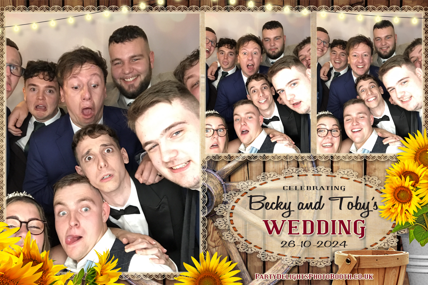 Becky & Toby's Wedding | View more photos from the event at gallery.partydelightsphotobooth.co.uk/u/PartyDelightsPhotoBooth/Becky-Tobys-Wedding