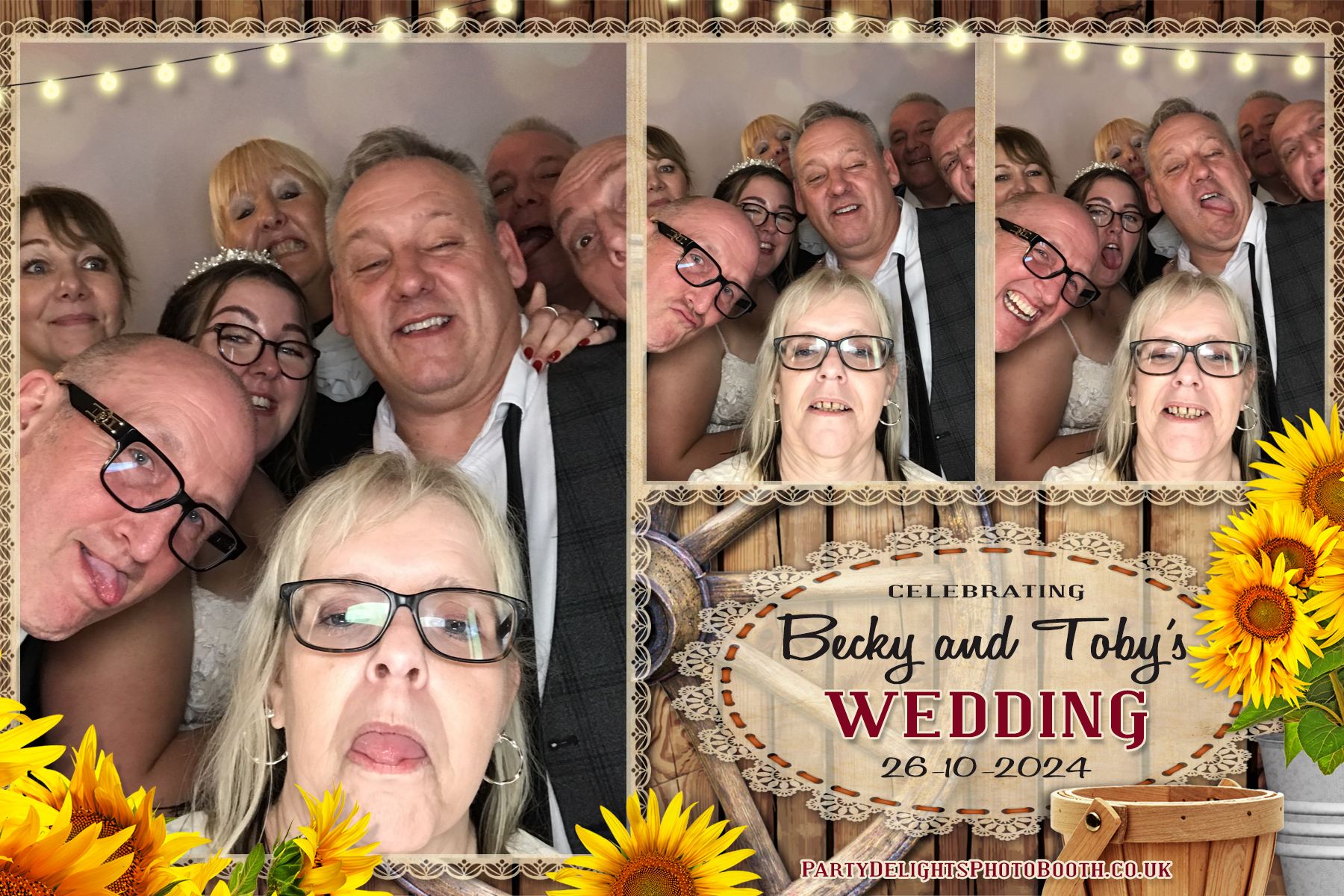 Becky & Toby's Wedding | View more photos from the event at gallery.partydelightsphotobooth.co.uk/u/PartyDelightsPhotoBooth/Becky-Tobys-Wedding