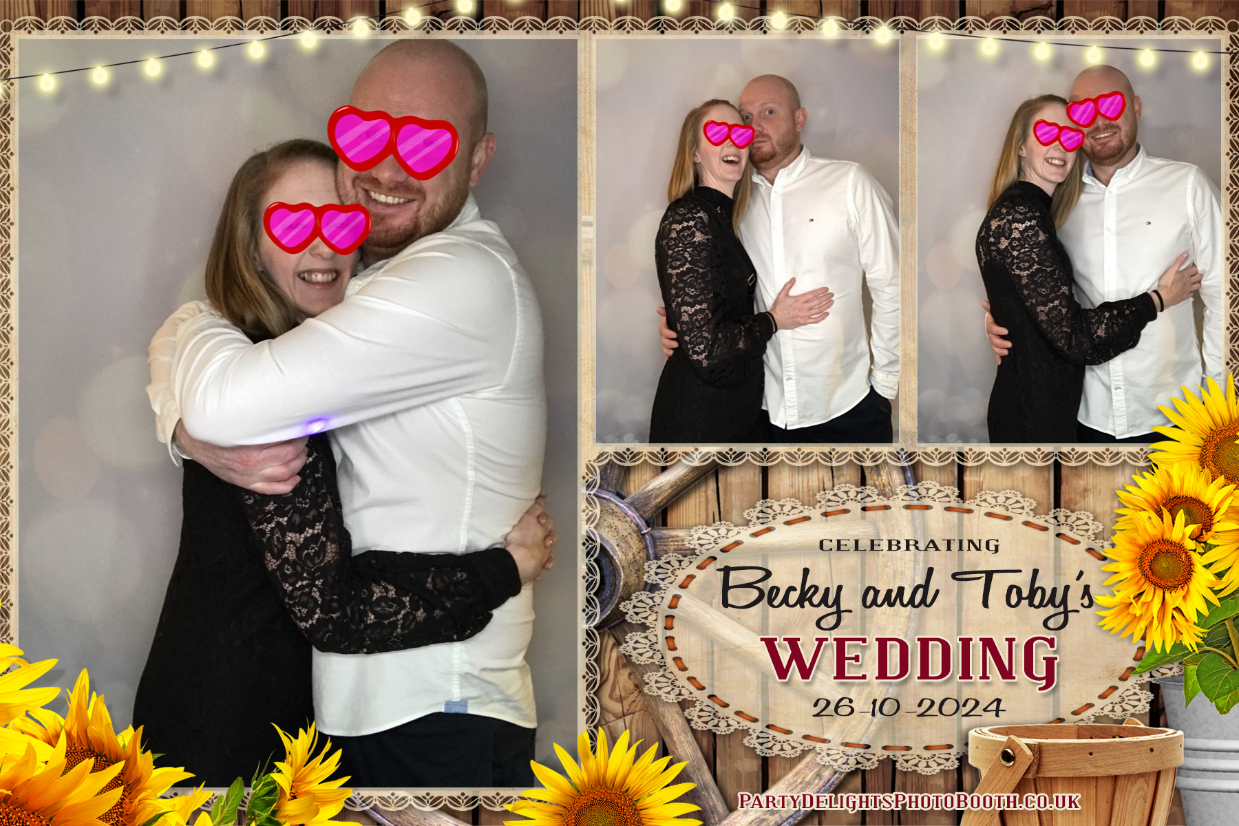 Becky & Toby's Wedding | View more photos from the event at gallery.partydelightsphotobooth.co.uk/u/PartyDelightsPhotoBooth/Becky-Tobys-Wedding