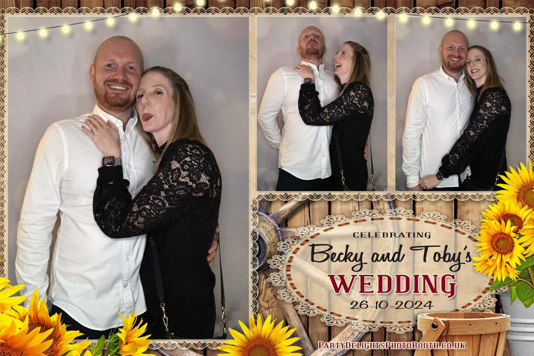 Becky & Toby's Wedding | View more photos from the event at gallery.partydelightsphotobooth.co.uk/u/PartyDelightsPhotoBooth/Becky-Tobys-Wedding