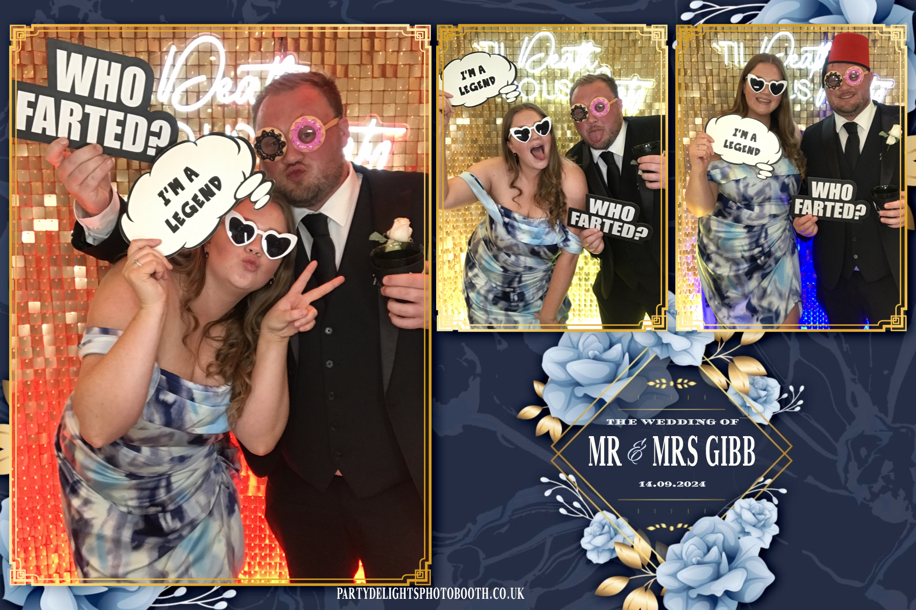 Chris Gibb & Bethan Bowdrey | View more photos from the event at gallery.partydelightsphotobooth.co.uk/u/PartyDelightsPhotoBooth/Chris-Gibb-Bethan-Bowdrey