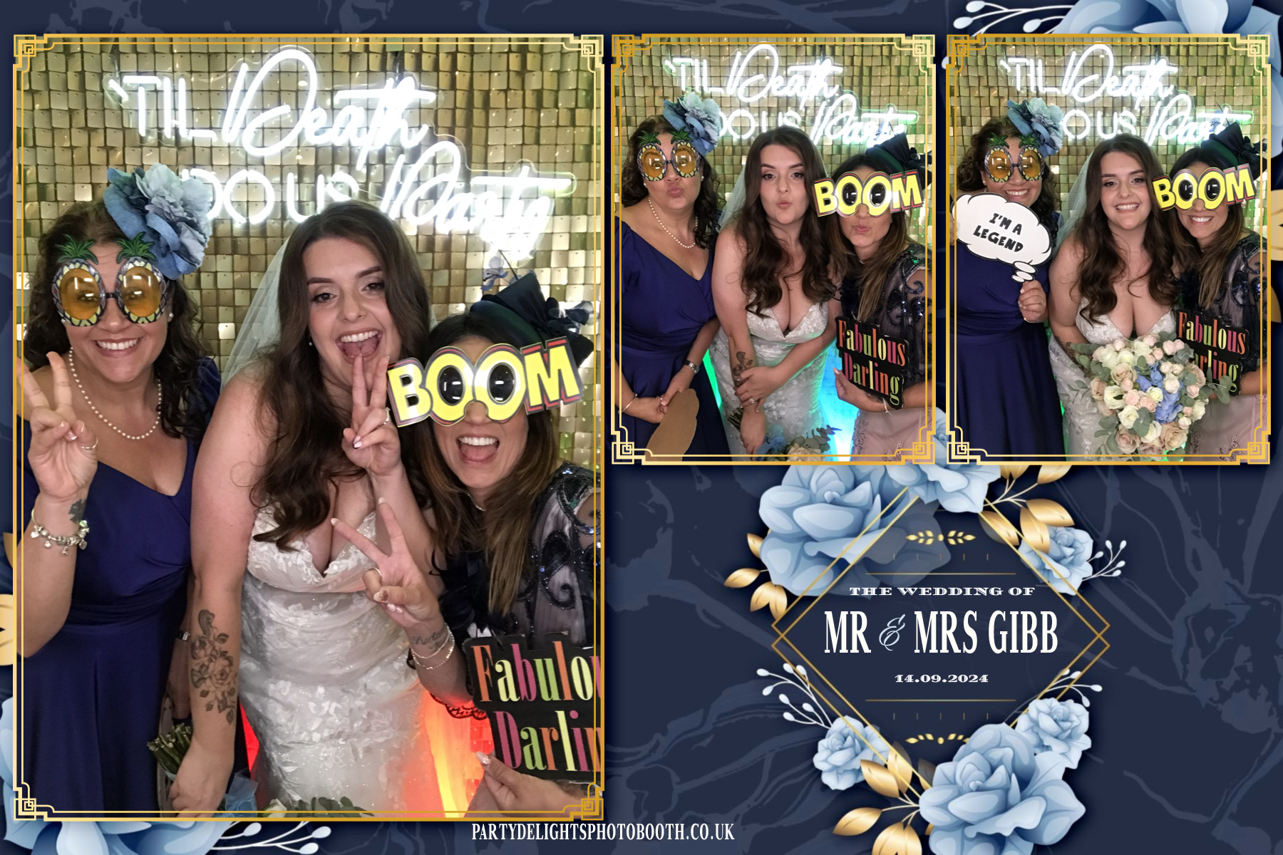 Chris Gibb & Bethan Bowdrey | View more photos from the event at gallery.partydelightsphotobooth.co.uk/u/PartyDelightsPhotoBooth/Chris-Gibb-Bethan-Bowdrey