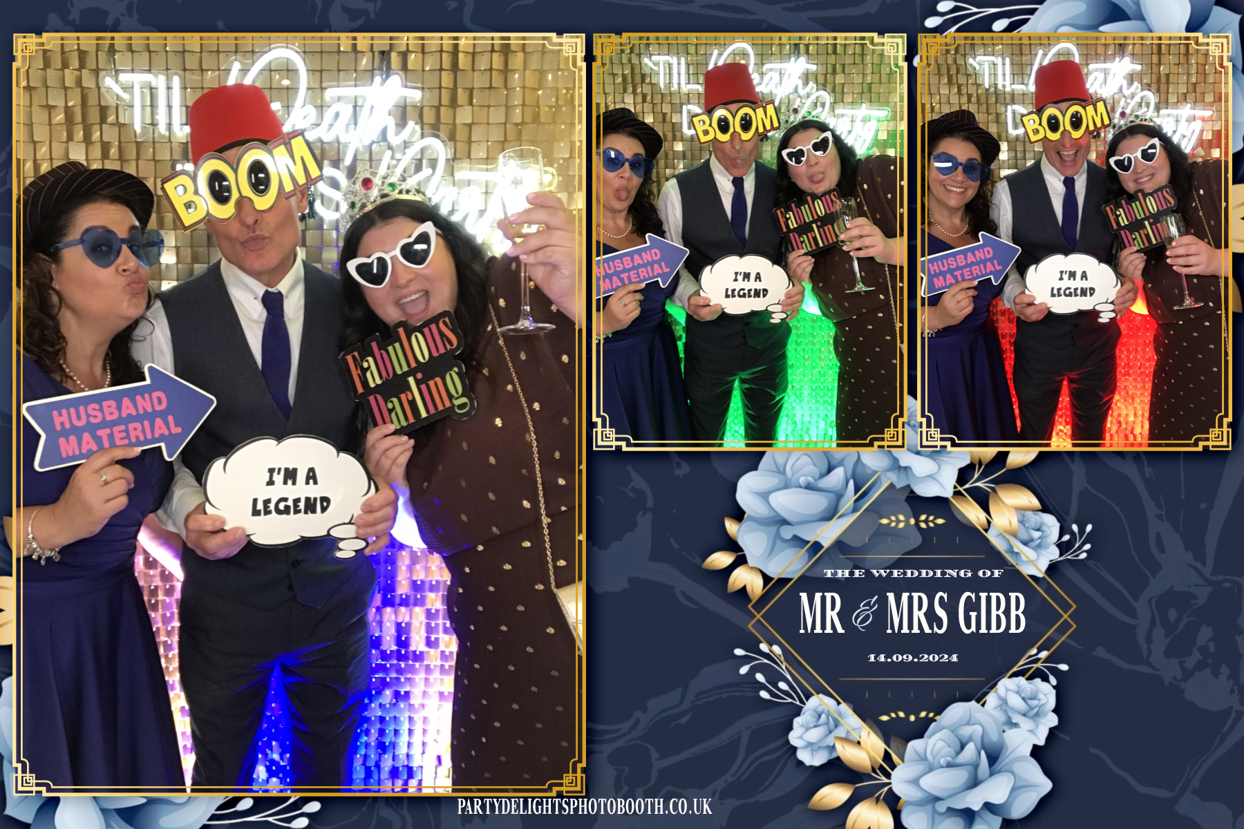 Chris Gibb & Bethan Bowdrey | View more photos from the event at gallery.partydelightsphotobooth.co.uk/u/PartyDelightsPhotoBooth/Chris-Gibb-Bethan-Bowdrey