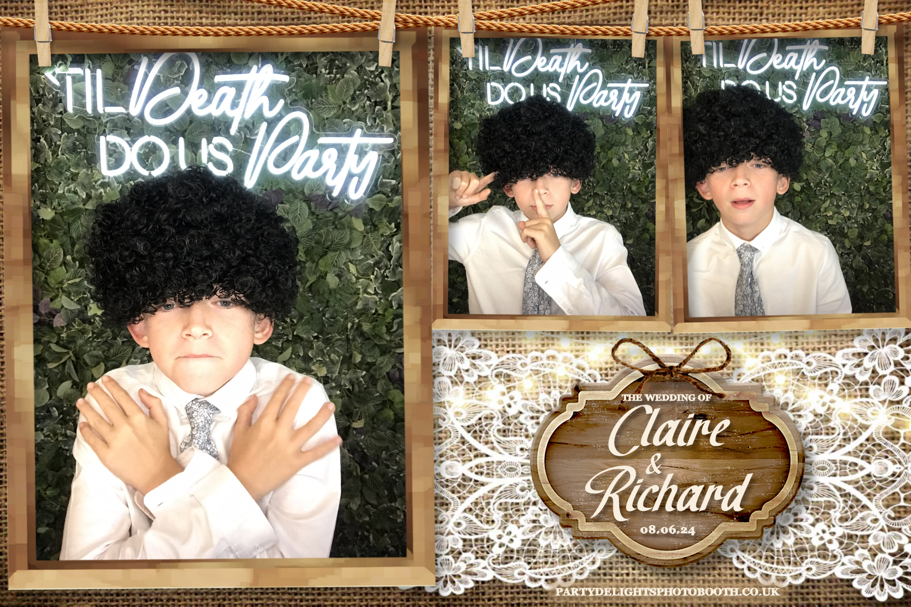 Claire & Richards Wedding | View more photos from the event at gallery.partydelightsphotobooth.co.uk/u/PartyDelightsPhotoBooth/Claire-Richards-Wedding