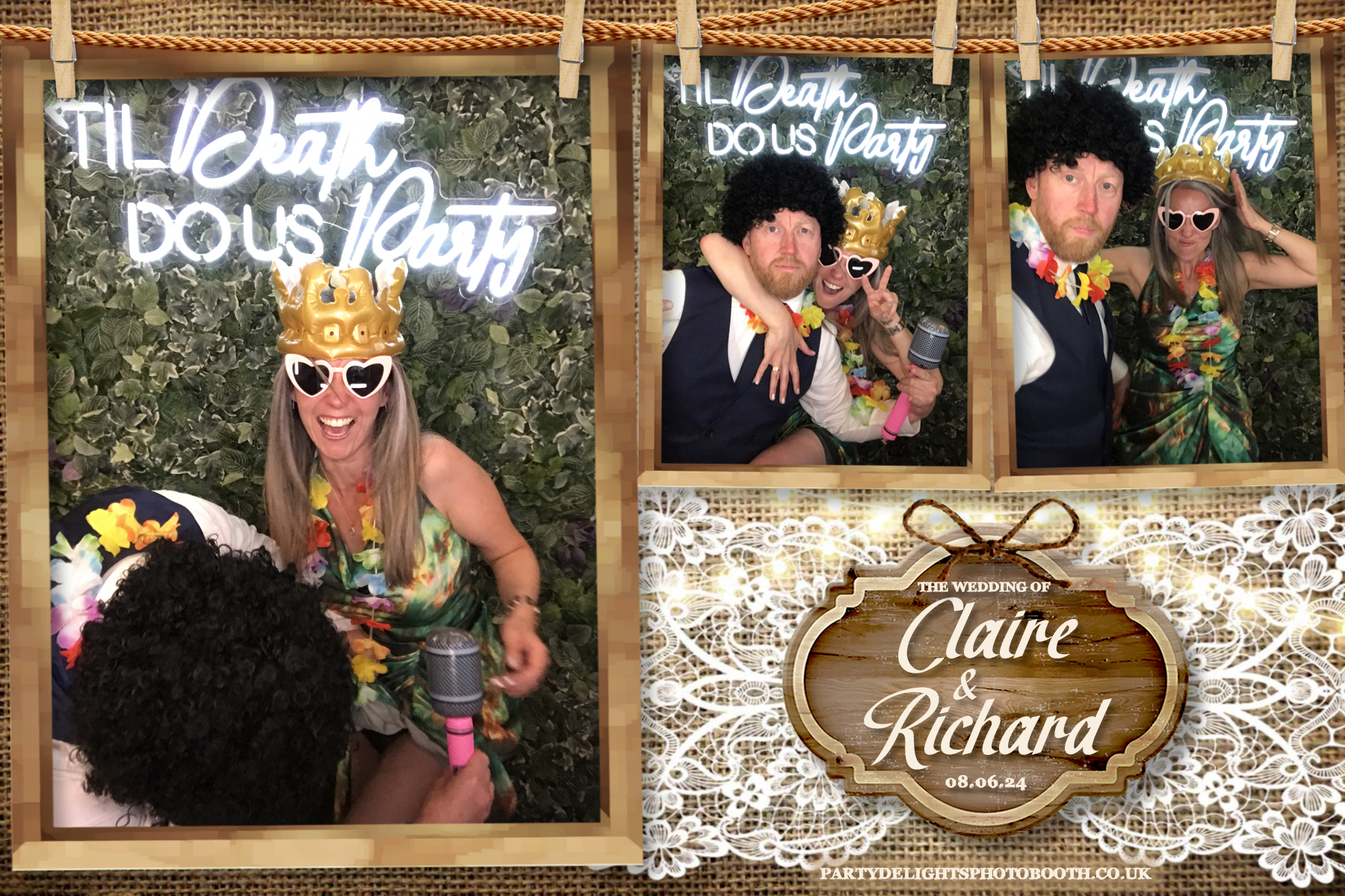 Claire & Richards Wedding | View more photos from the event at gallery.partydelightsphotobooth.co.uk/u/PartyDelightsPhotoBooth/Claire-Richards-Wedding