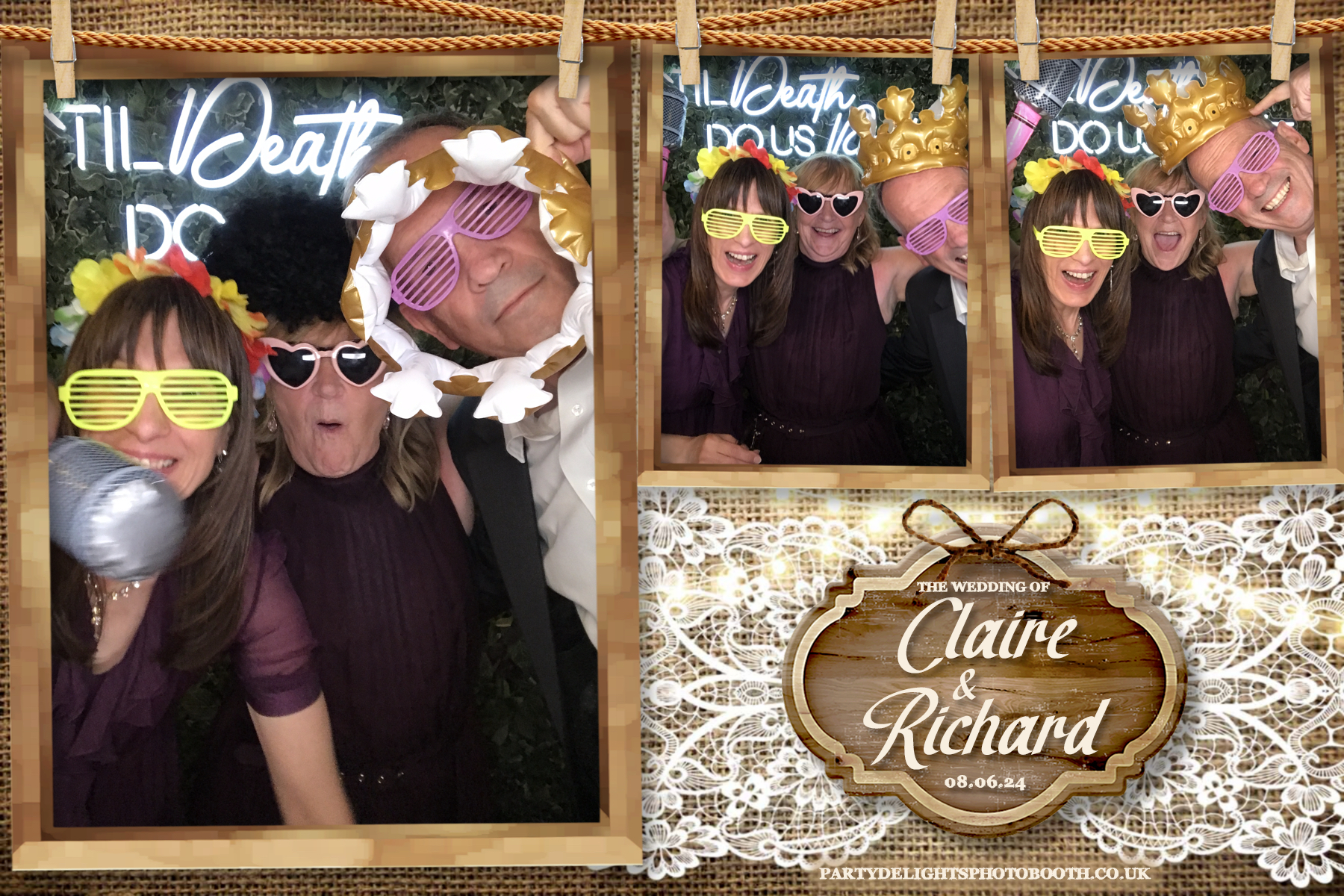 Claire & Richards Wedding | View more photos from the event at gallery.partydelightsphotobooth.co.uk/u/PartyDelightsPhotoBooth/Claire-Richards-Wedding