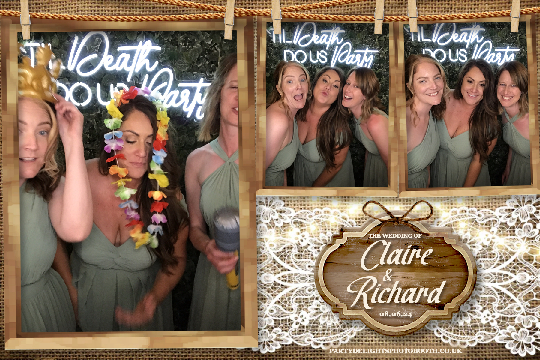 Claire & Richards Wedding | View more photos from the event at gallery.partydelightsphotobooth.co.uk/u/PartyDelightsPhotoBooth/Claire-Richards-Wedding