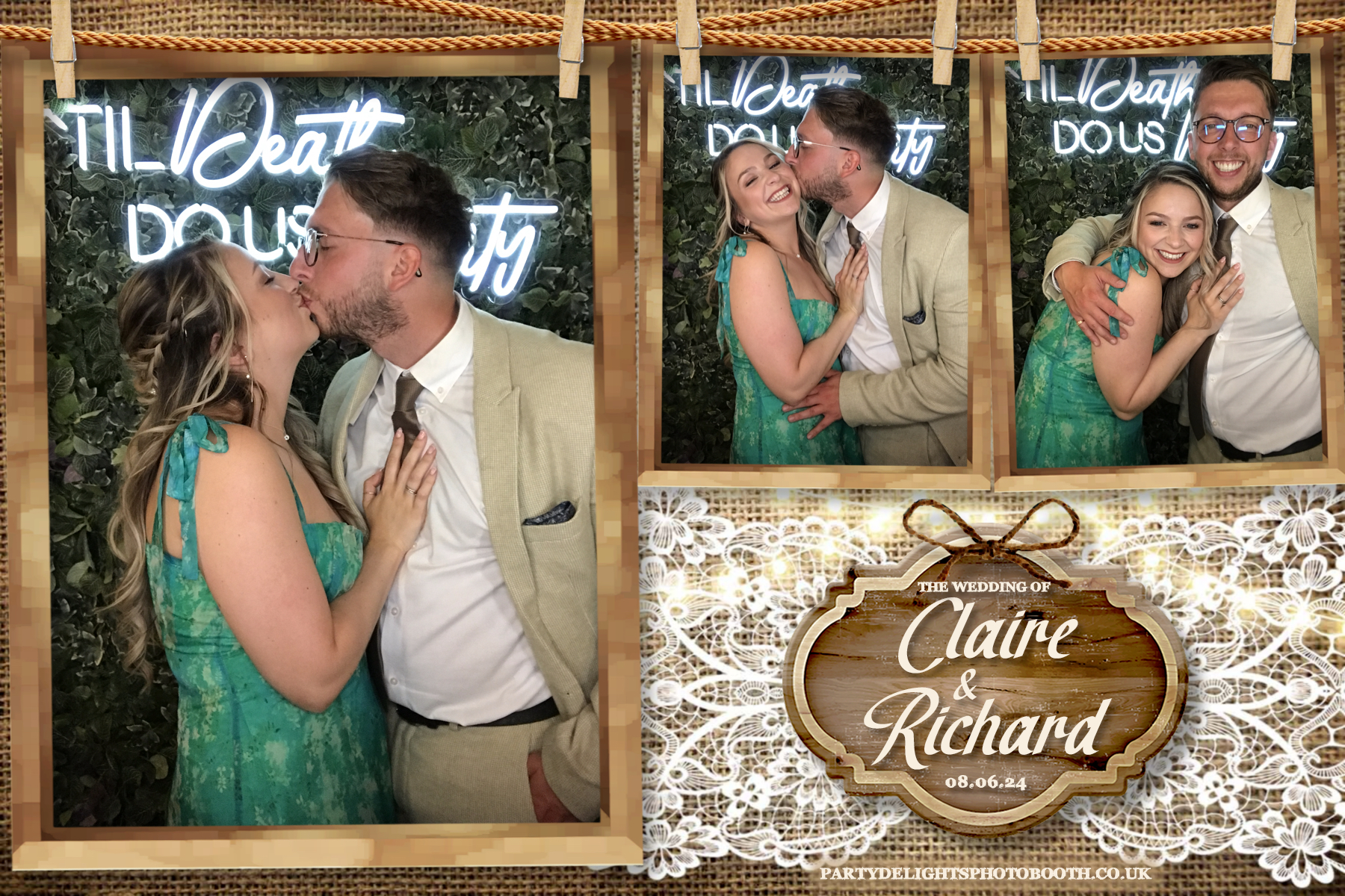 Claire & Richards Wedding | View more photos from the event at gallery.partydelightsphotobooth.co.uk/u/PartyDelightsPhotoBooth/Claire-Richards-Wedding