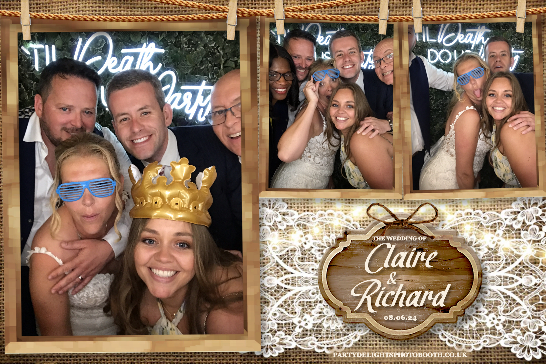 Claire & Richards Wedding | View more photos from the event at gallery.partydelightsphotobooth.co.uk/u/PartyDelightsPhotoBooth/Claire-Richards-Wedding