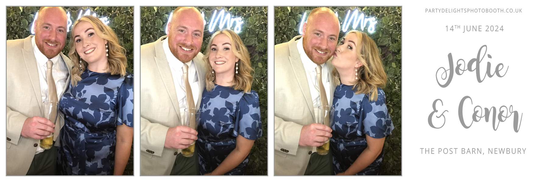 Conor & Jodie’s Wedding | View more photos from the event at gallery.partydelightsphotobooth.co.uk/u/PartyDelightsPhotoBooth/Conor-Jodie’s-Wedding
