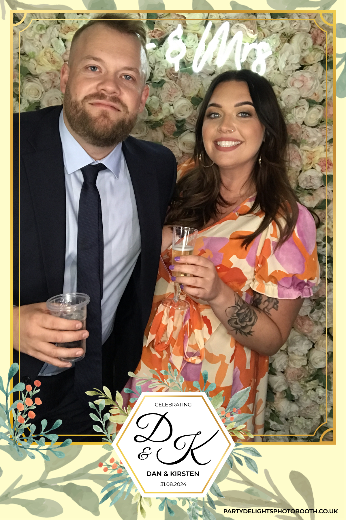 Dan and Kirsten's Wedding | View more photos from the event at gallery.partydelightsphotobooth.co.uk/u/PartyDelightsPhotoBooth/Dan-and-Kirstens-Wedding