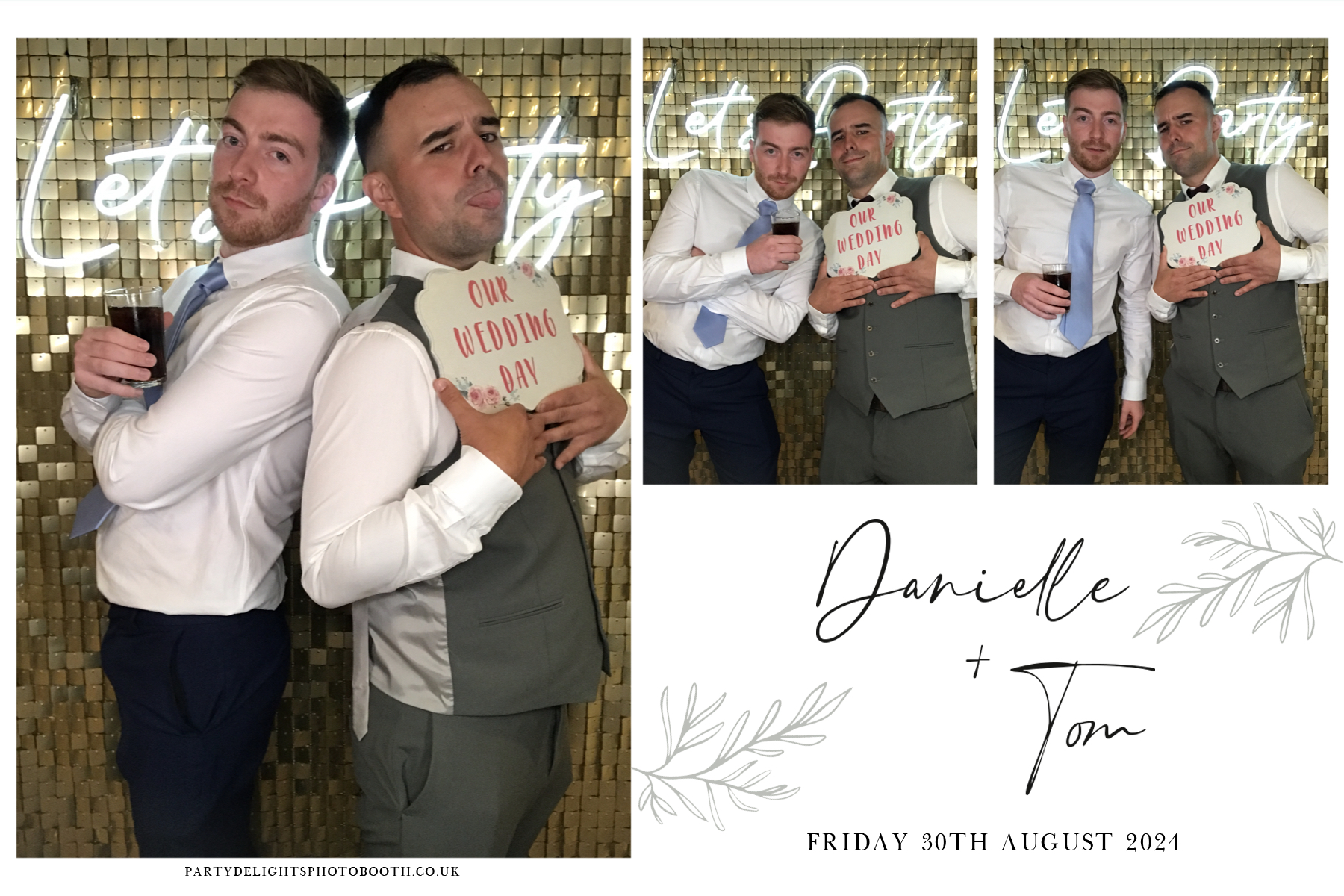 Danielle and Tom's Wedding | View more photos from the event at gallery.partydelightsphotobooth.co.uk/u/PartyDelightsPhotoBooth/Danielle-and-Toms-Wedding