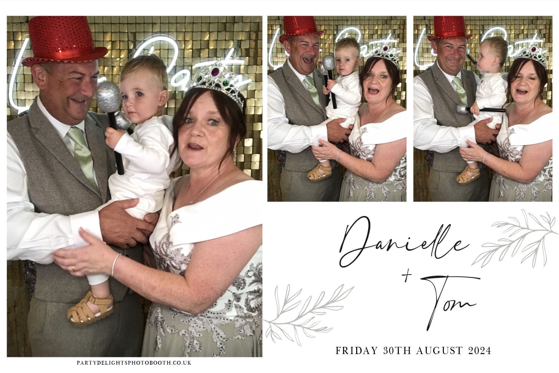 Danielle and Tom's Wedding | View more photos from the event at gallery.partydelightsphotobooth.co.uk/u/PartyDelightsPhotoBooth/Danielle-and-Toms-Wedding