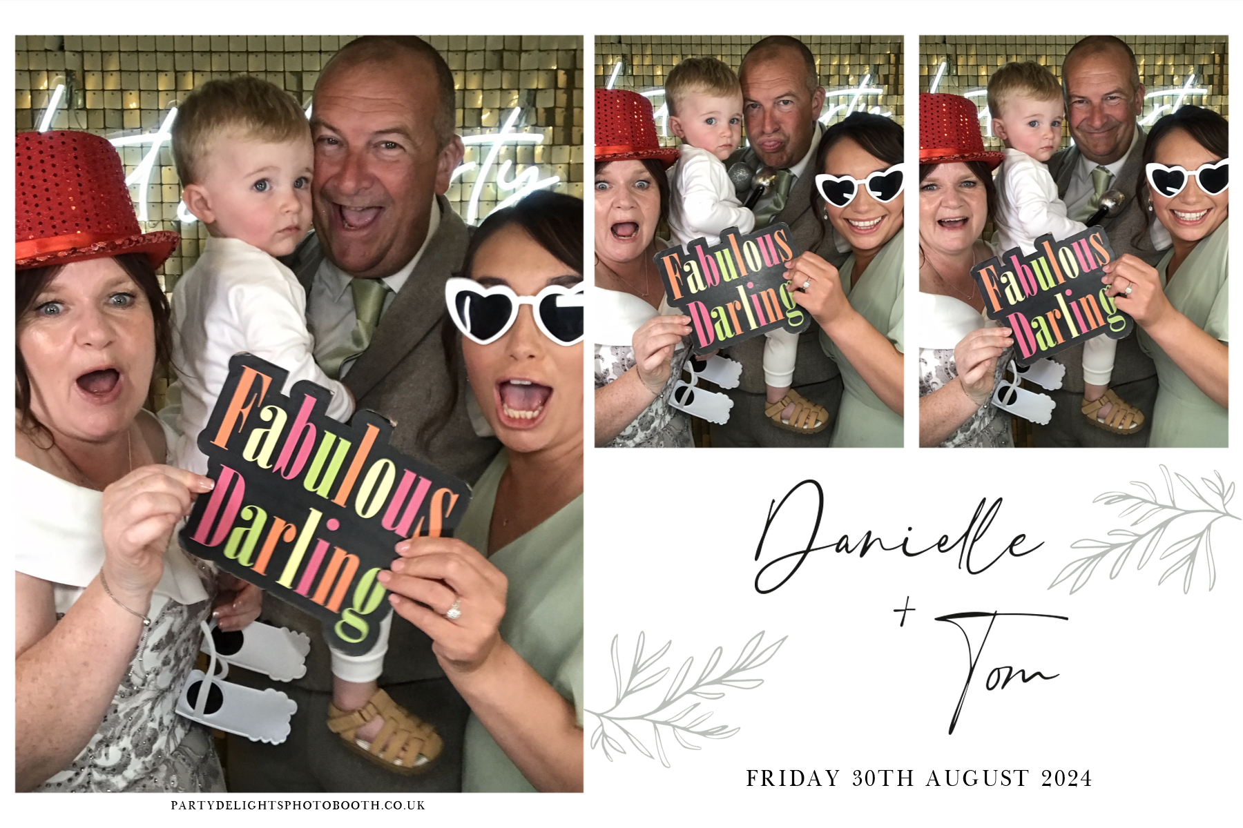 Danielle and Tom's Wedding | View more photos from the event at gallery.partydelightsphotobooth.co.uk/u/PartyDelightsPhotoBooth/Danielle-and-Toms-Wedding